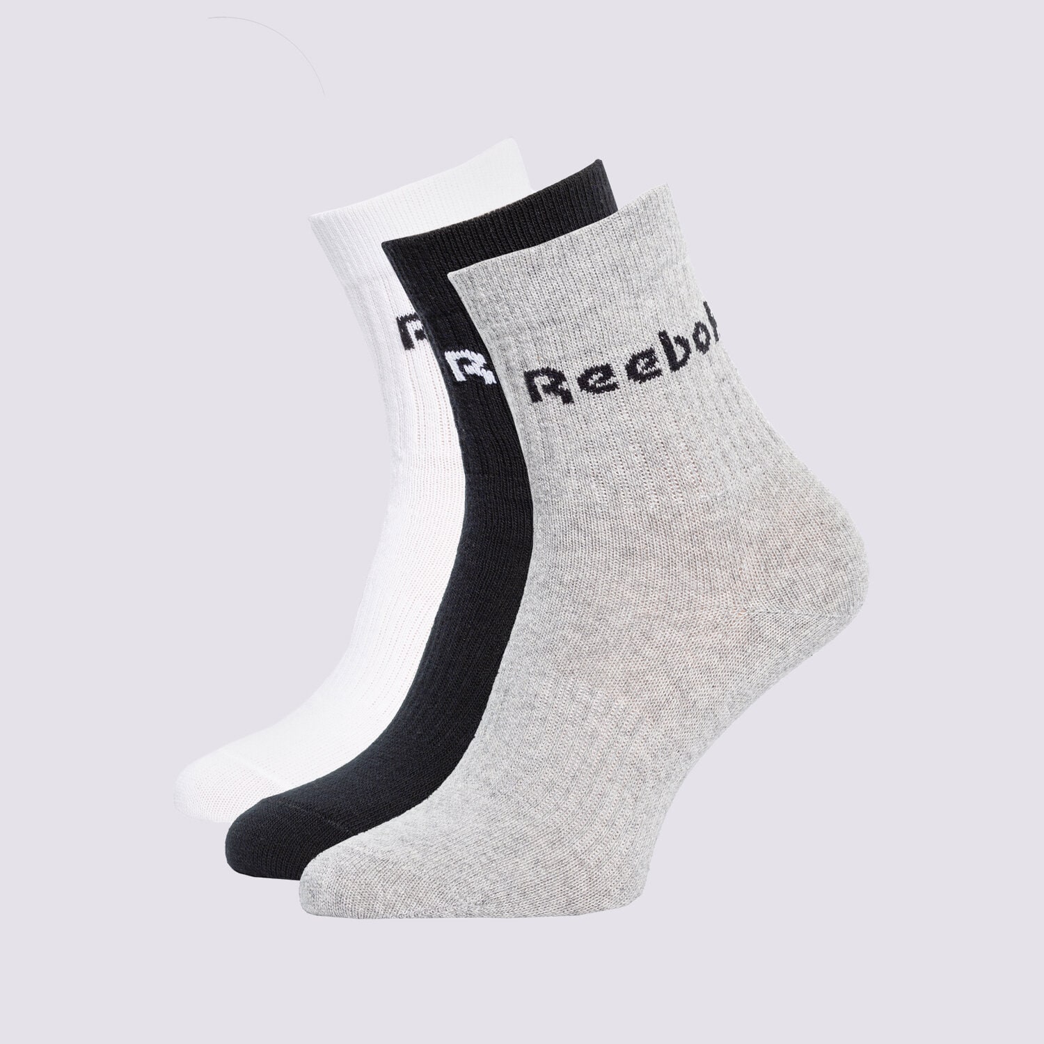 dámské ponožky REEBOK PONOŽKY ACT CORE MID CREW SOCK 3P GC8669 VÍCEBAREVNÁ