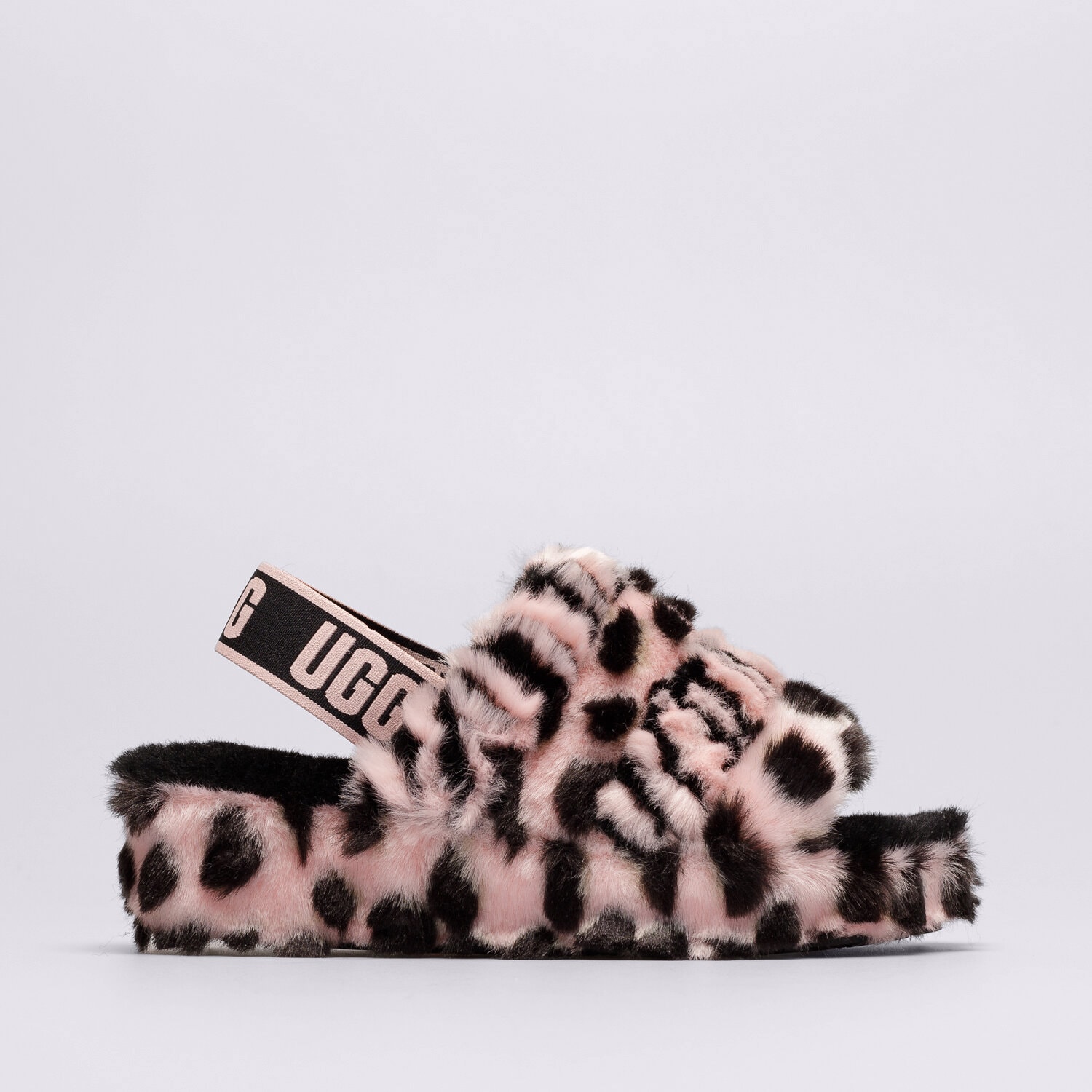 dámské sandály UGG FLUFF YEAH ANIMALI 1127073-PINK SCALLOP RŮŽOVÁ