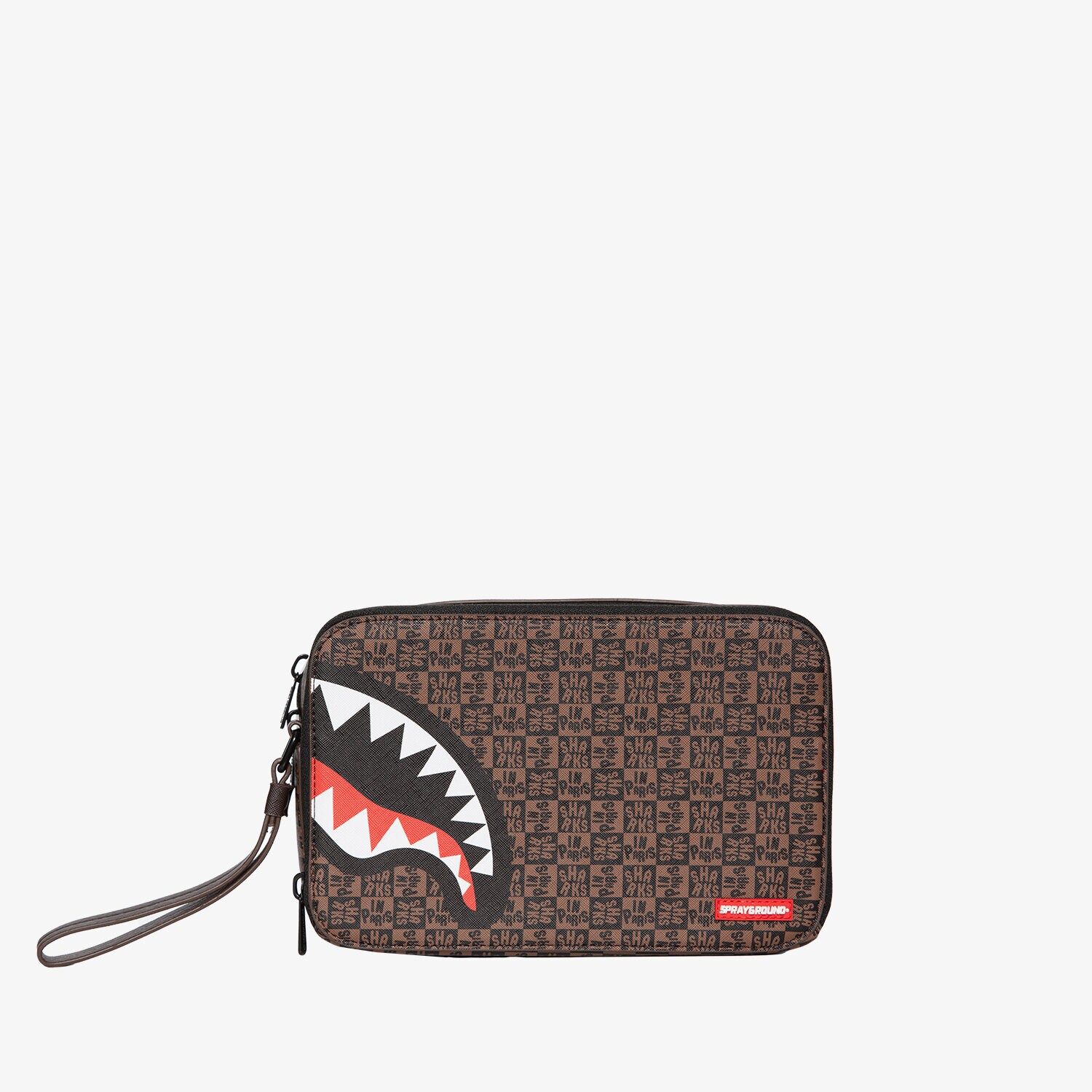 dámská taška SPRAYGROUND TAŠKA SHARKS IN PARIS CHECK 910B4959NSZ HNĚDÁ