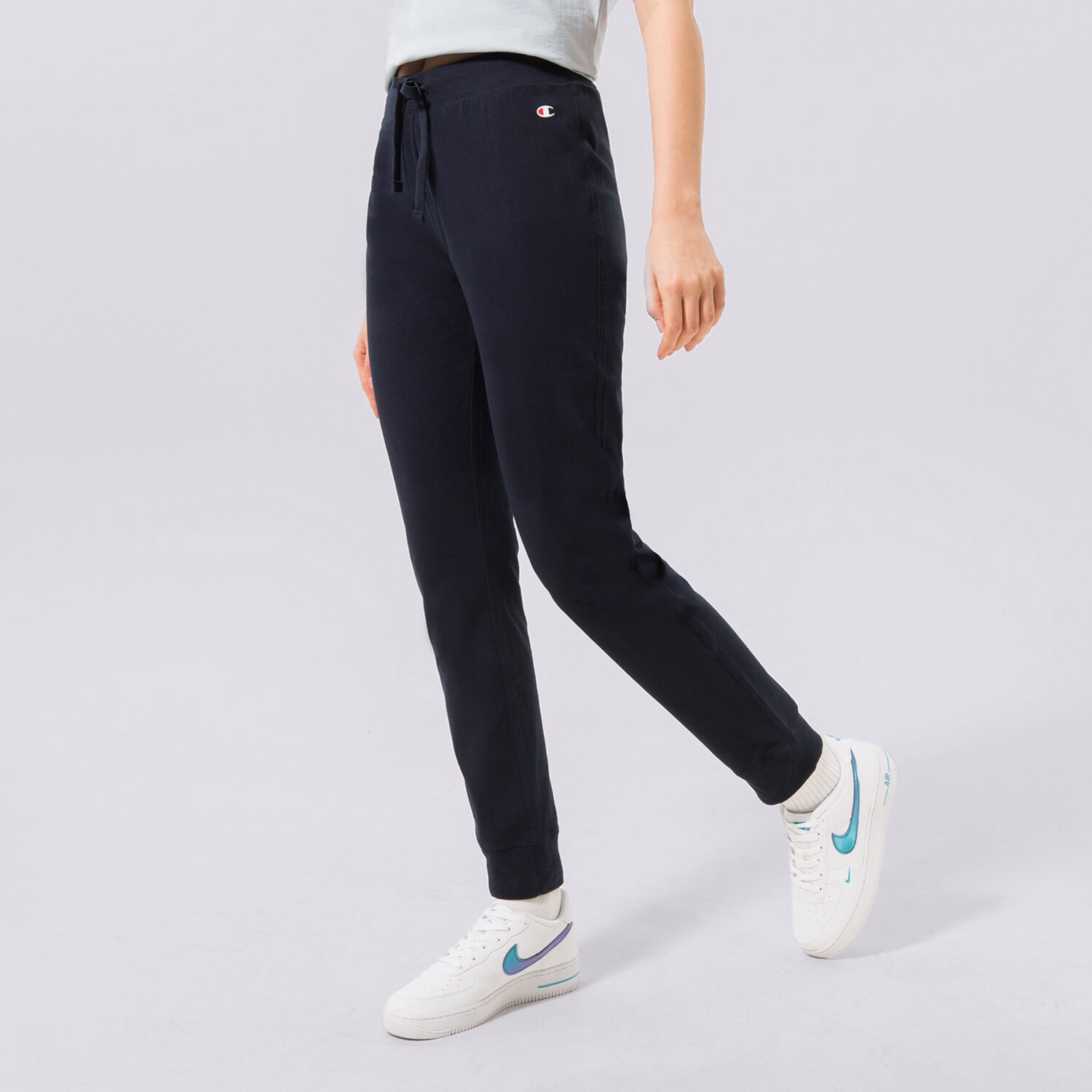 dámské kalhoty CHAMPION KALHOTY  RIB CUFF PANTS 114907BS501 TMAVOMODRÁ