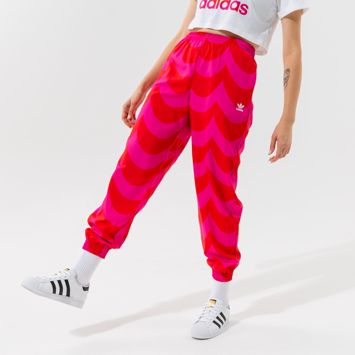 dámské kalhoty ADIDAS KALHOTY  TRACK PANT H20480 ČERVENÁ