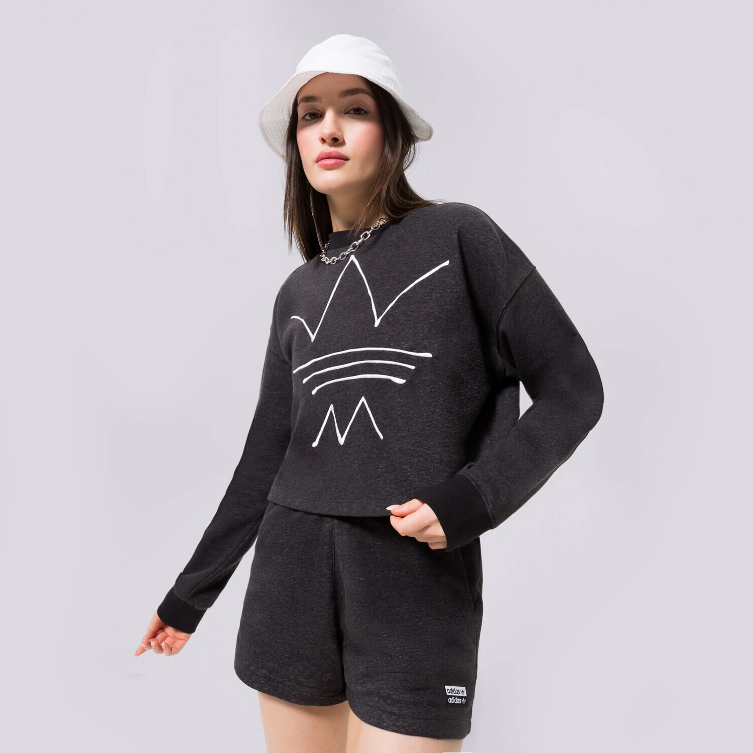 dámská mikina ADIDAS MIKINA SWEATSHIRT GN4347 ČERNÁ
