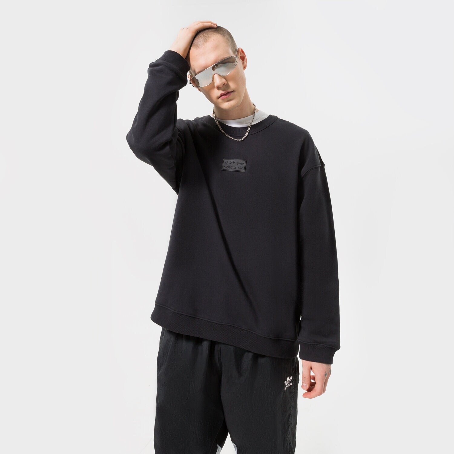 pánská mikina ADIDAS MIKINA GN3293 GN3293 ČERNÁ