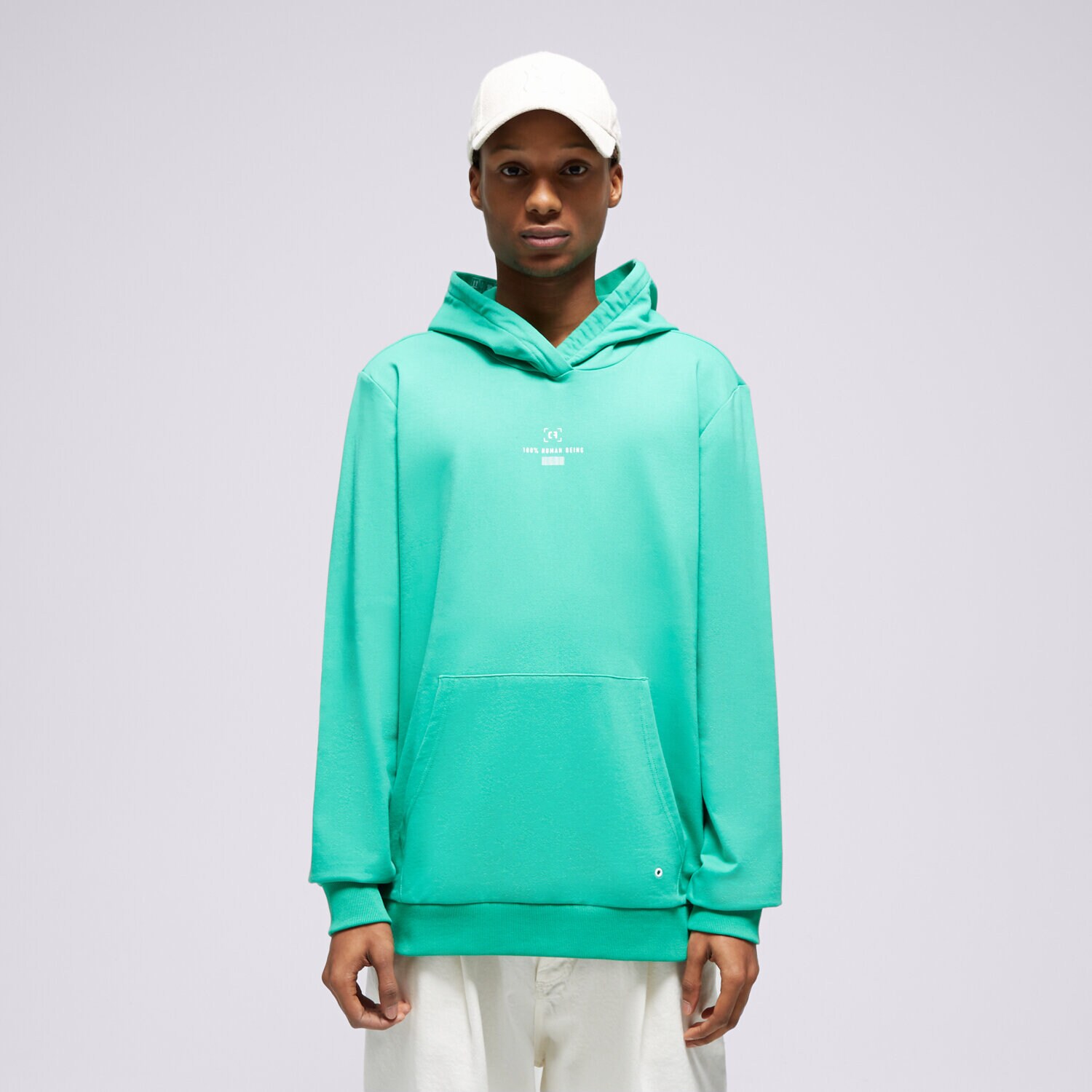 pánská mikina CONFRONT MIKINA S KAPUCÍ GREEN CF123BLM10001 ZELENÁ