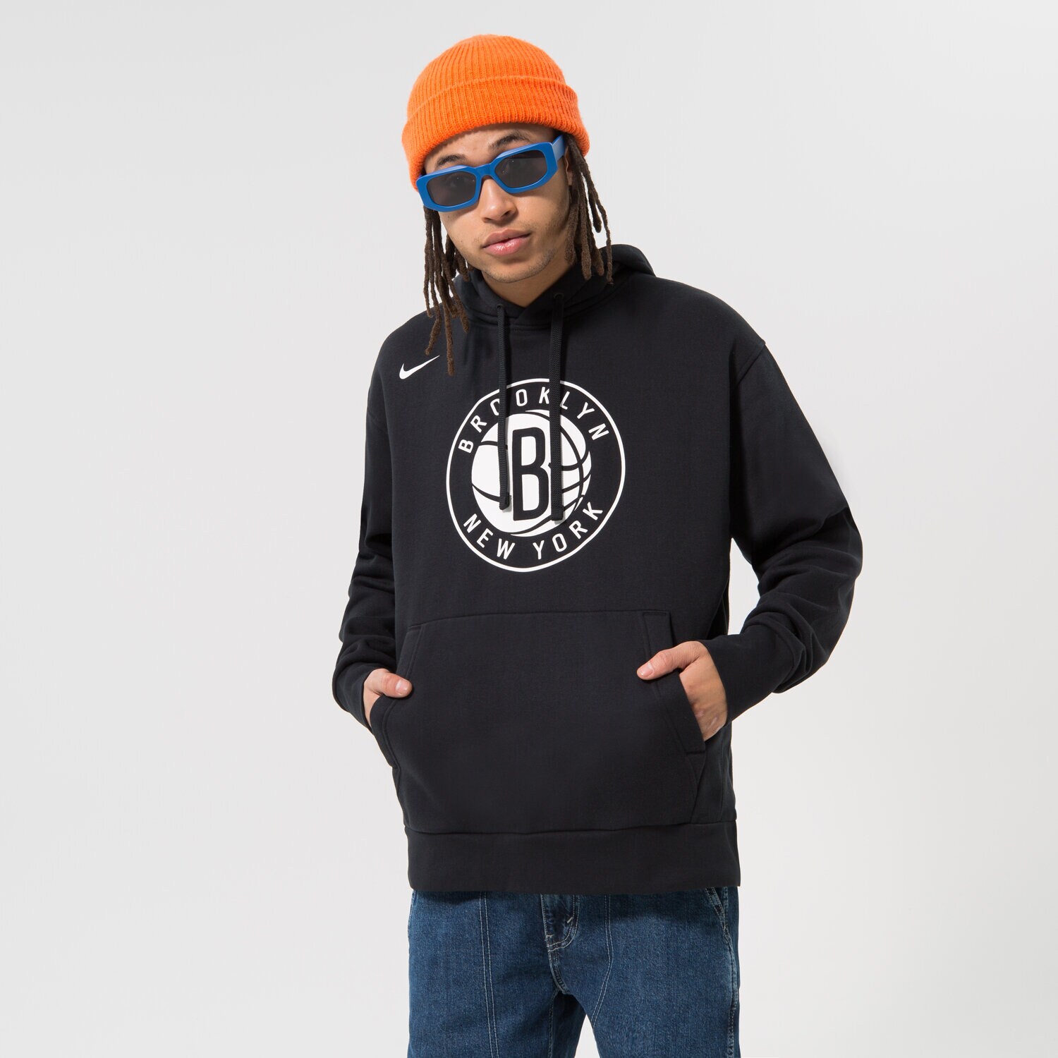 pánská mikina NIKE MIKINA BKN M NK FLC PO ESSNTL GX NBA DR9404-010 ČERNÁ