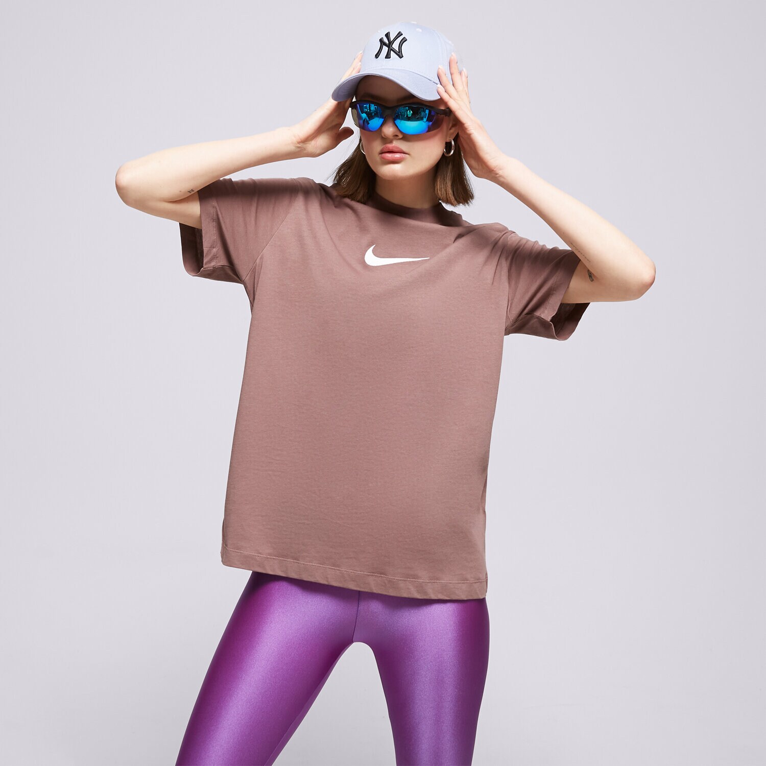 dámské tričko NIKE TRIČKO W NSW TEE BF MS FD1129-291 HNĚDÁ