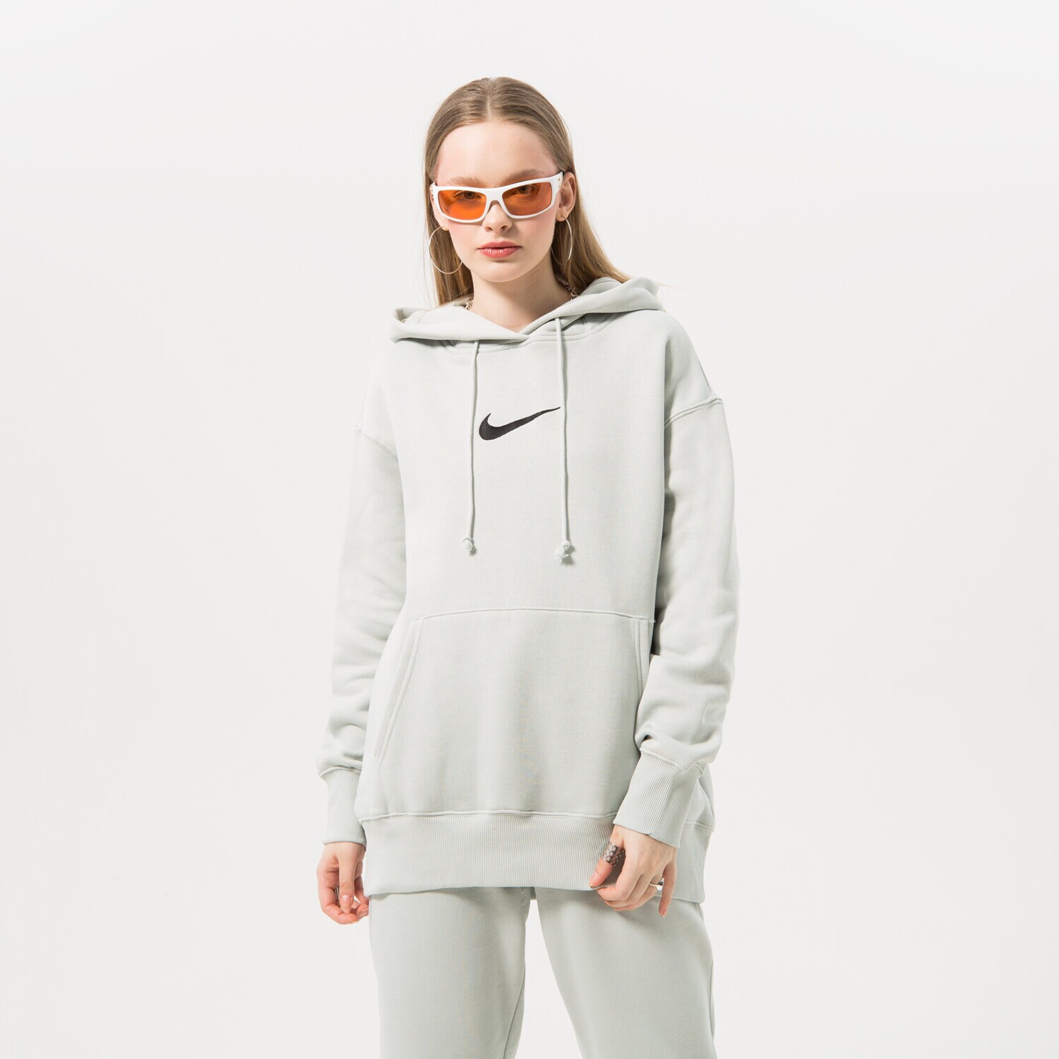dámská mikina NIKE MIKINA S KAPUCÍ W NSW PHNX FLC OS PO HDY MS FD0892-034 mátová