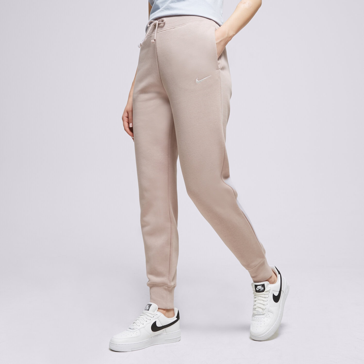 dámské kalhoty NIKE KALHOTY  W NSW PHNX FLC HR PANT STD DQ5688-272 BÉŽOVÁ