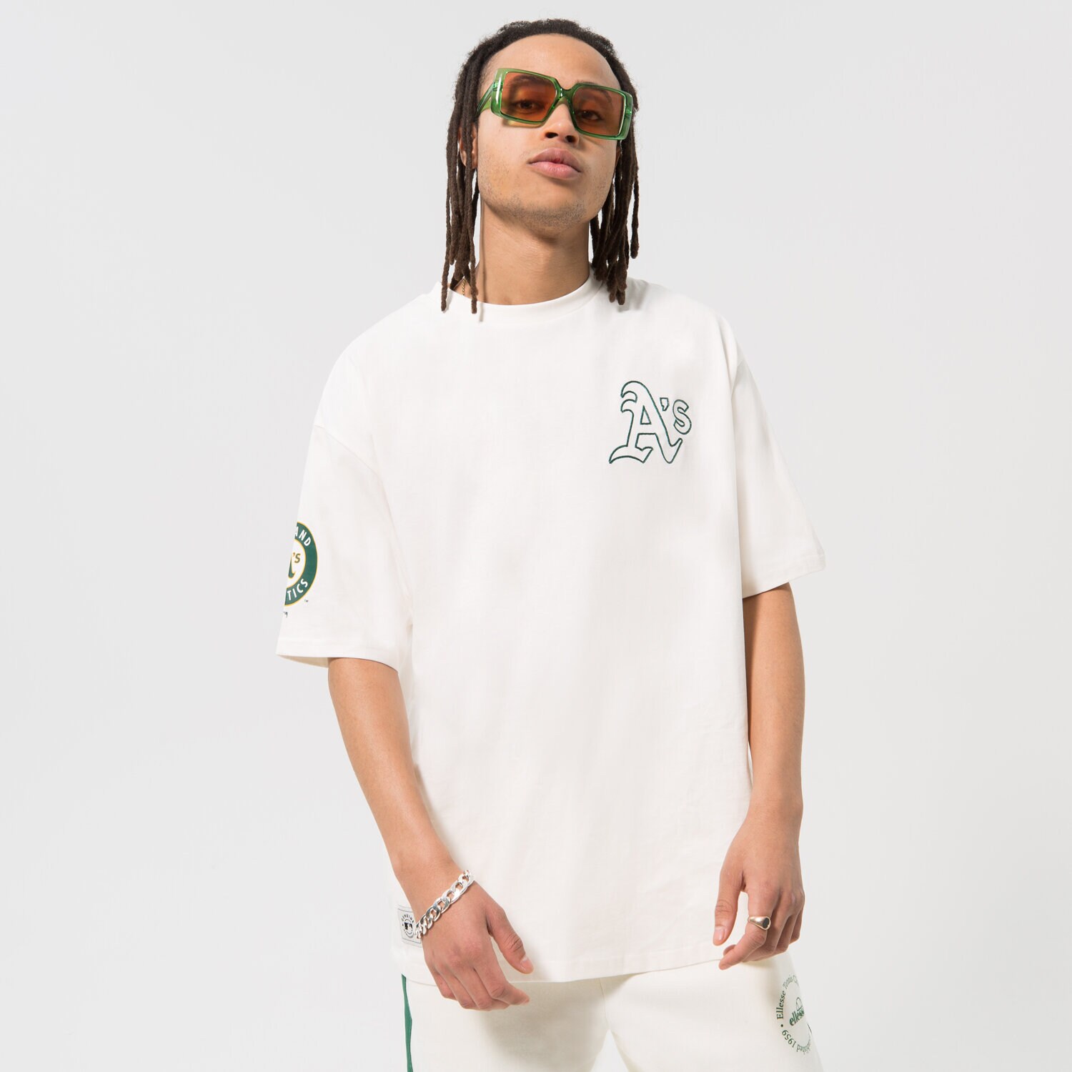 pánské tričko NEW ERA TRIČKO HERITAGE OS ATHLETICS OAKLAND ATHLETICS 60332214 BÍLÁ