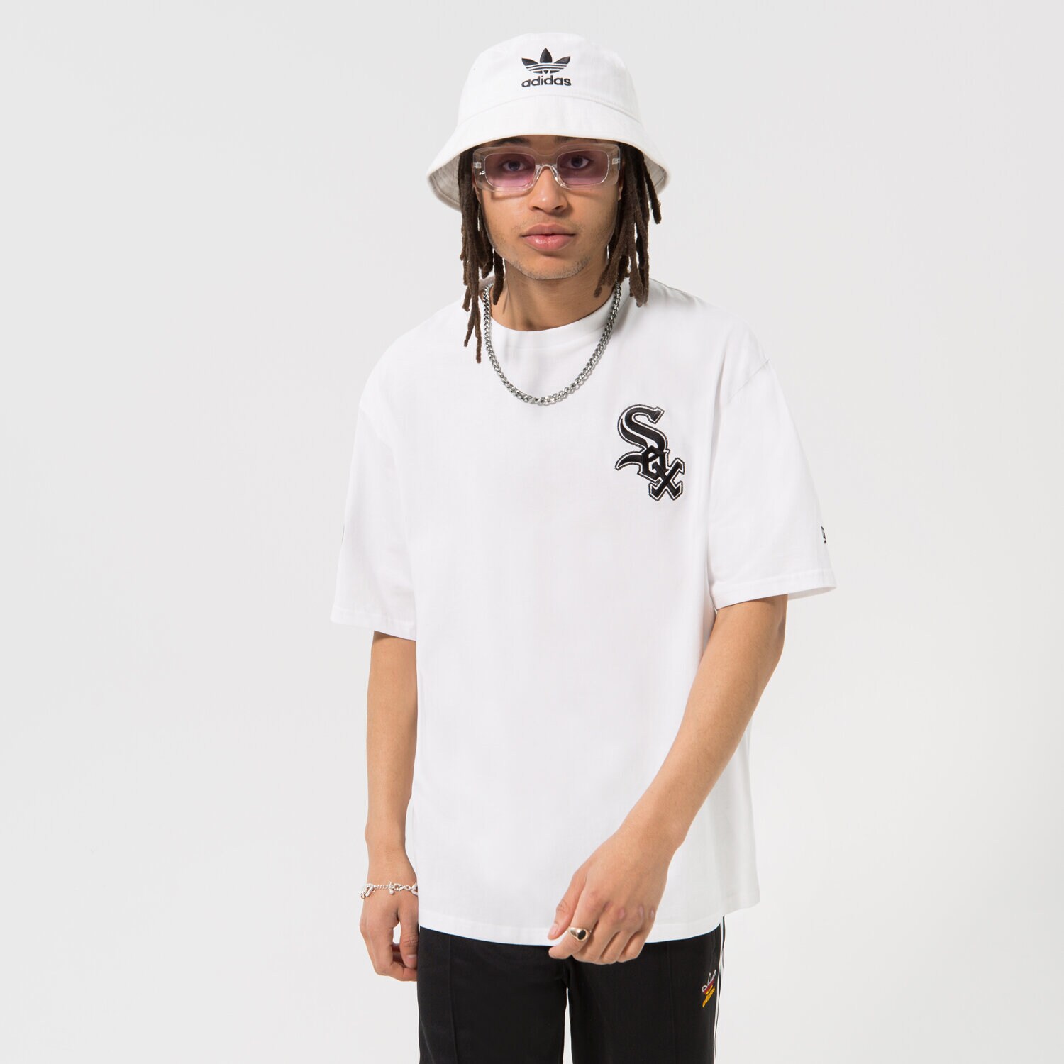 pánské tričko NEW ERA TRIČKO HERITAGE OS SOX CHICAGO WHITE SOX 60332224 BÍLÁ