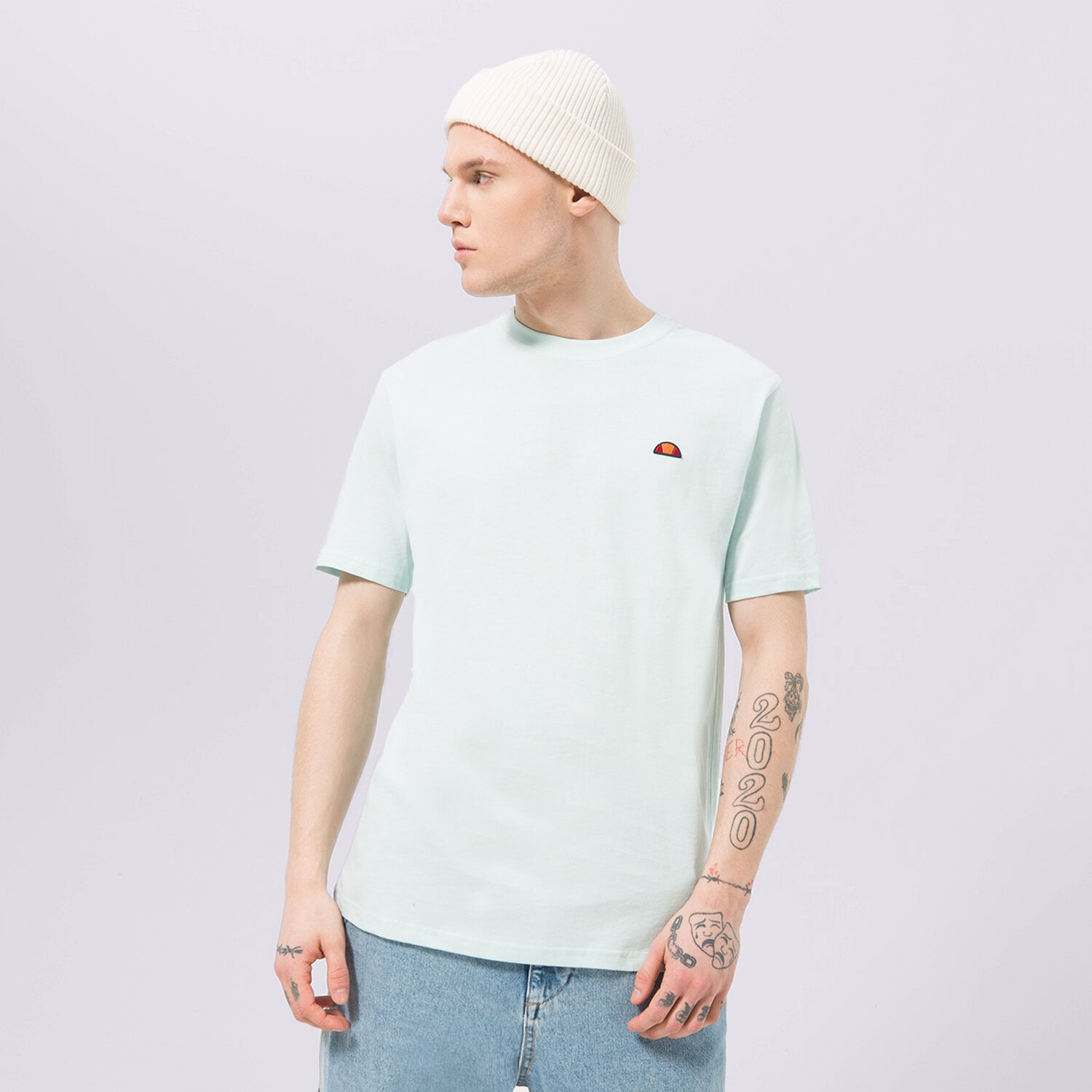 pánské tričko ELLESSE TRIČKO AZZINA LIGHT BLUE SMG19603426 MODRÁ