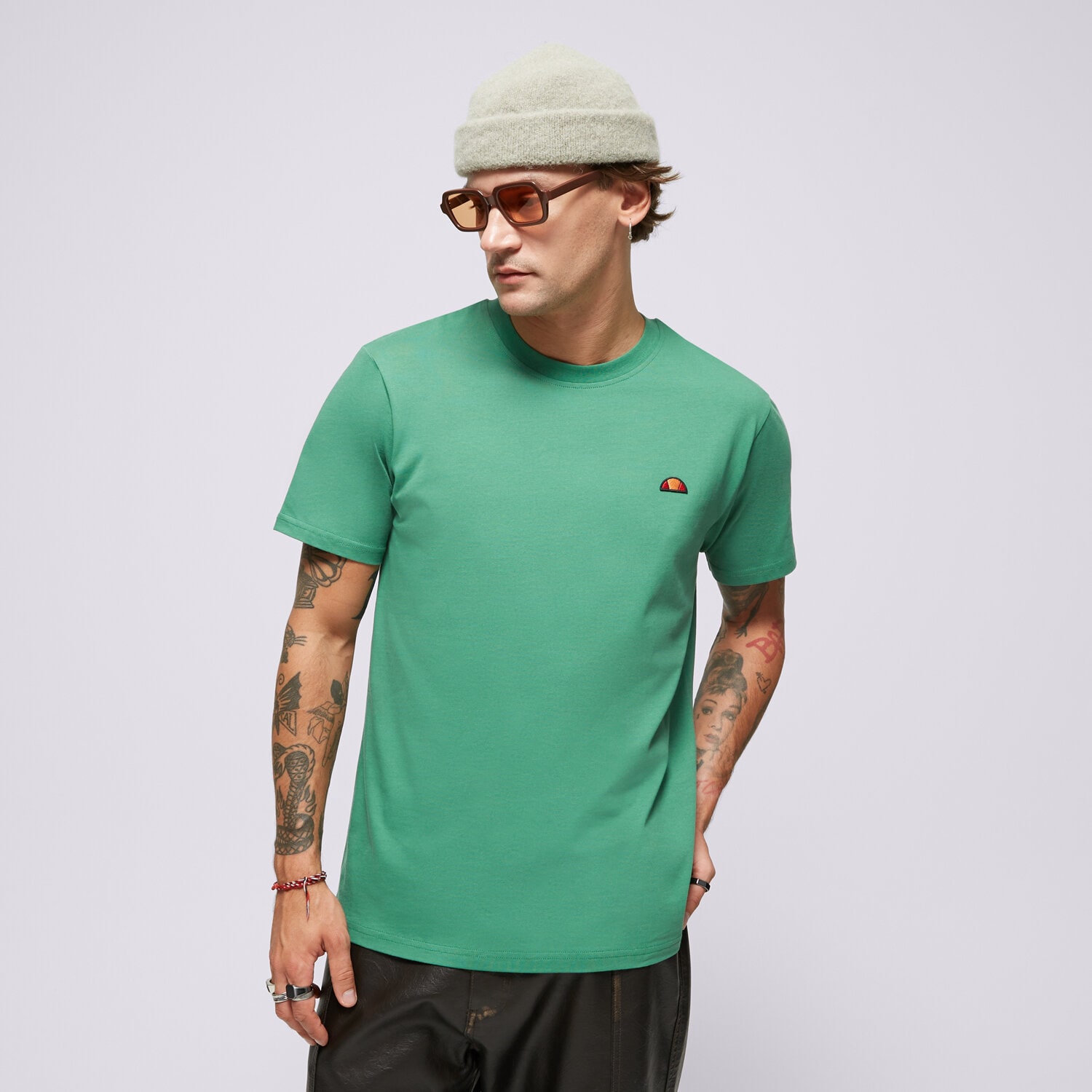 pánské tričko ELLESSE TRIČKO AZZINA GREEN SMG19603503 ZELENÁ