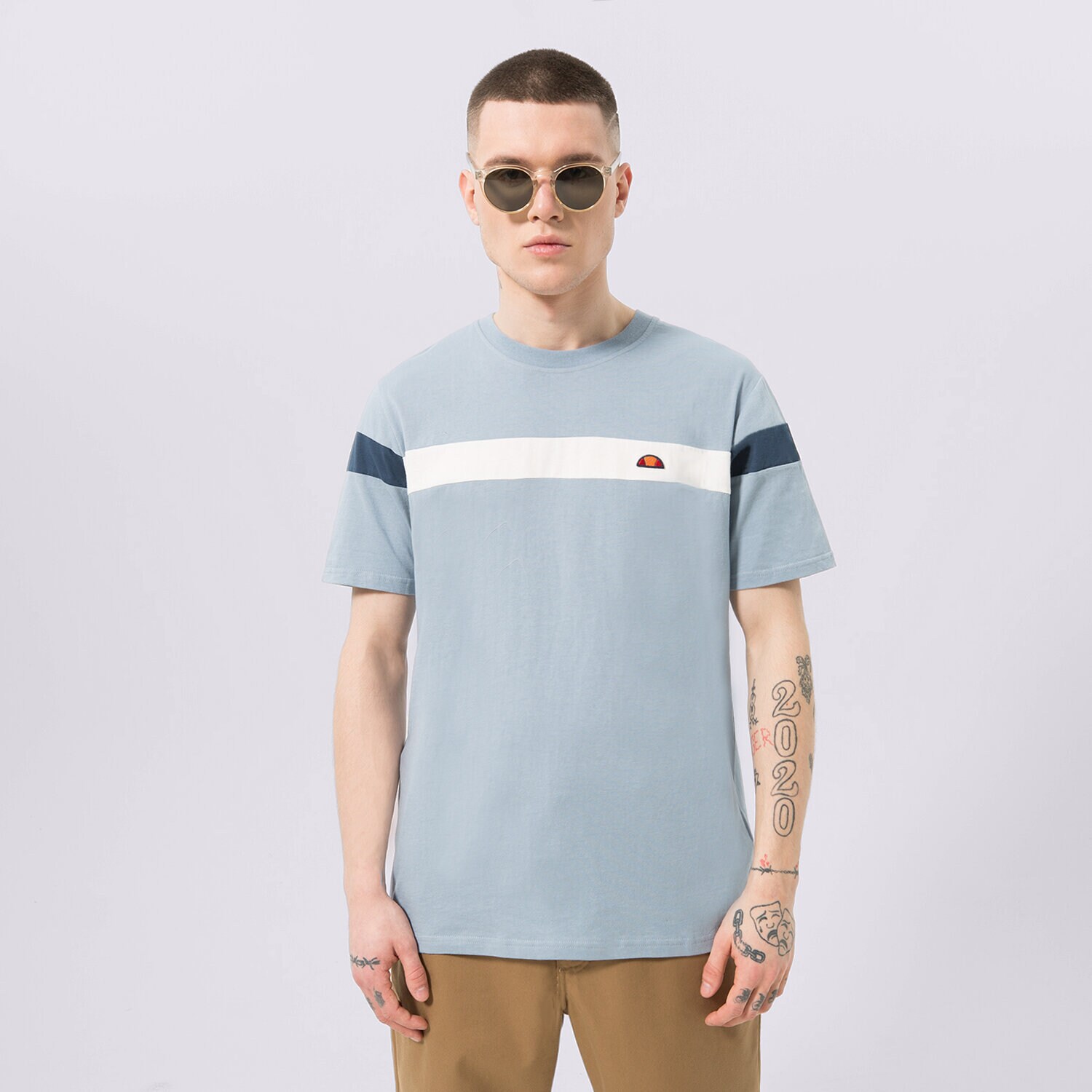pánské tričko ELLESSE TRIČKO CASERIO TEE LBLUE SHR17433426 MODRÁ