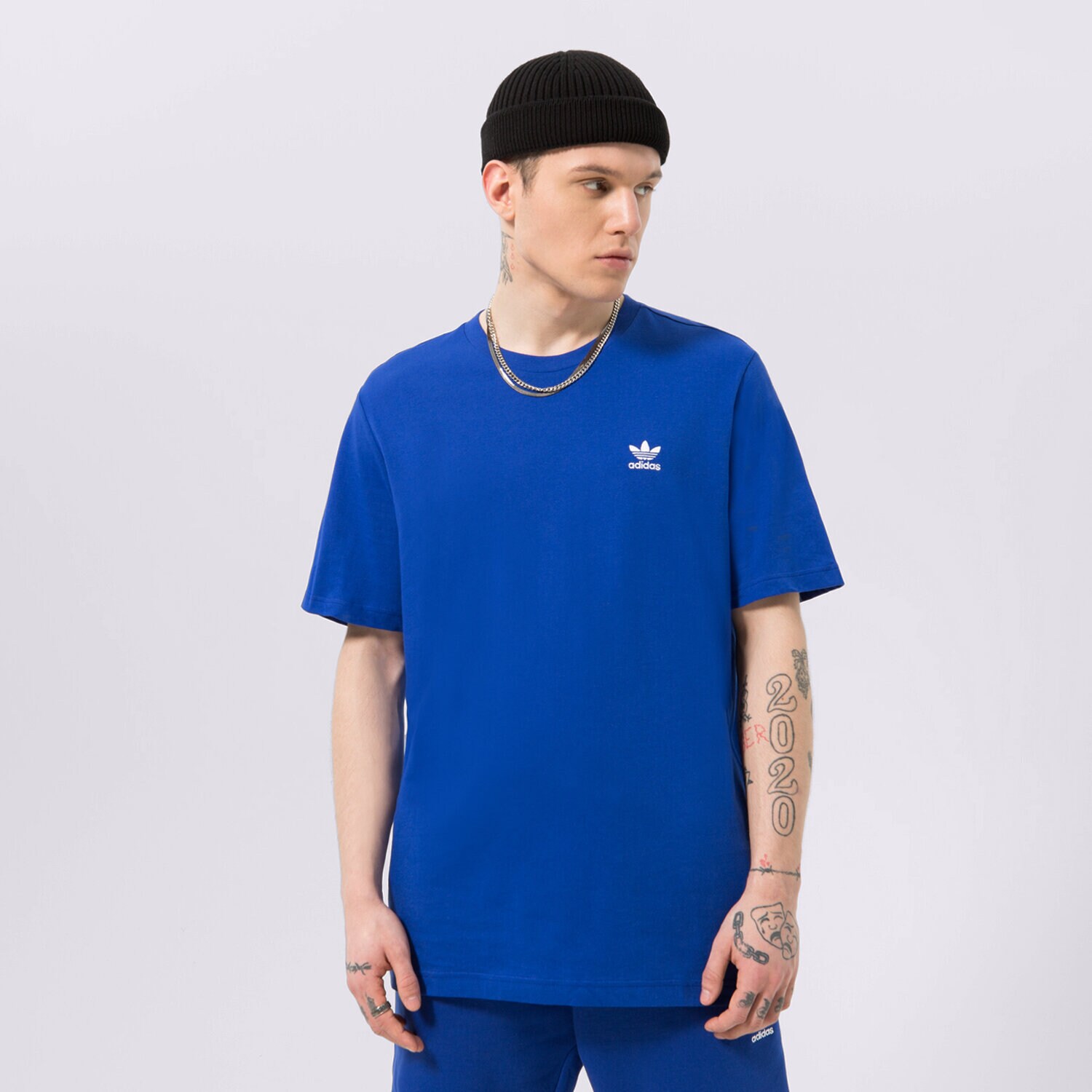 pánské tričko ADIDAS TRIČKO ESSENTIAL TEE IA4870 MODRÁ