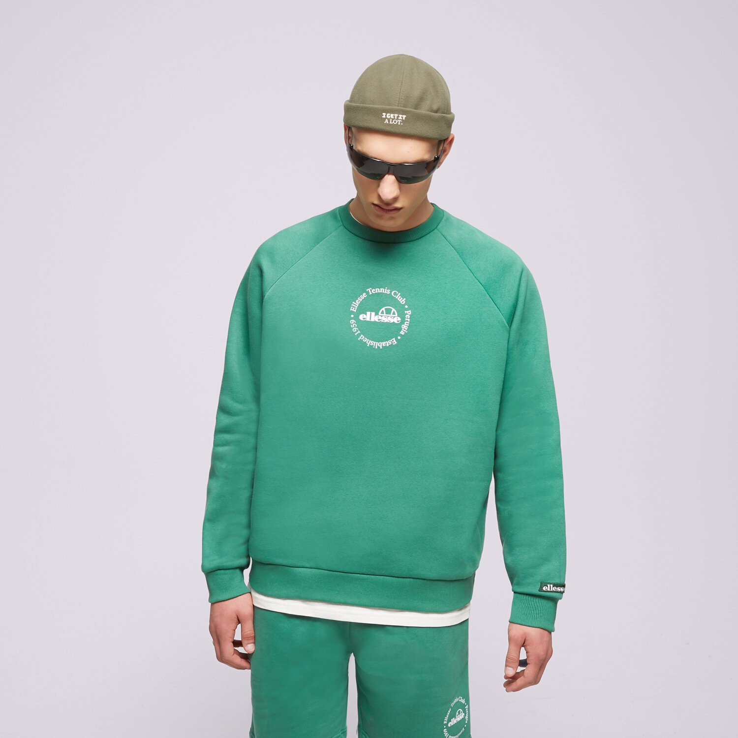 dámská mikina ELLESSE MIKINA VOLIERO SWEATSHIRT GREEN SGR17619503 ZELENÁ