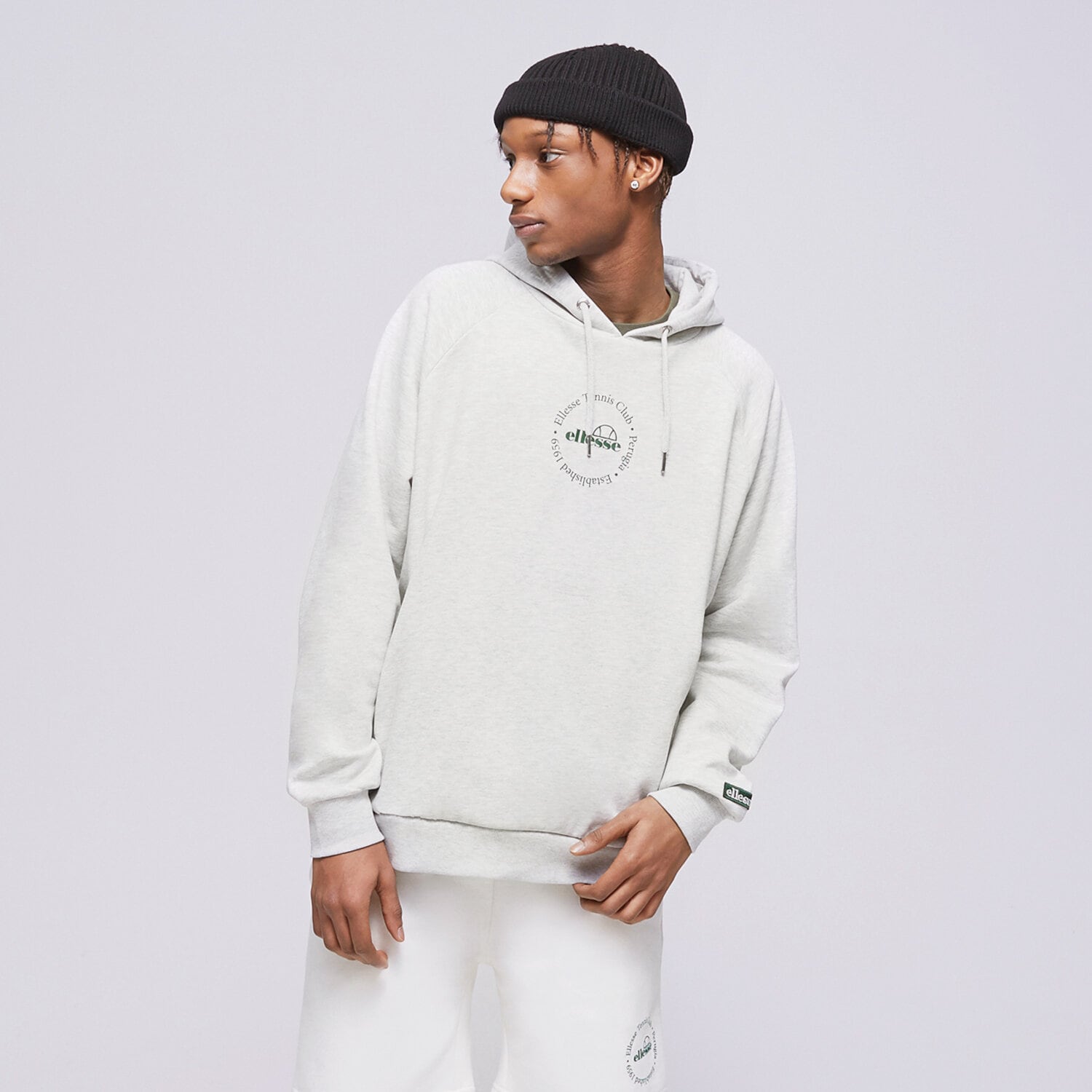 dámská mikina ELLESSE MIKINA S KAPUCÍ GIARADINI LGREY MRL OH HOODY SGR17621131 ŠEDÁ