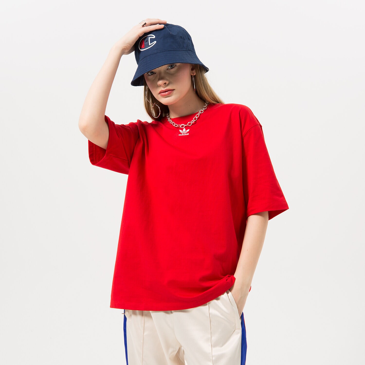 dámské tričko ADIDAS TRIČKO IA6465 ČERVENÁ