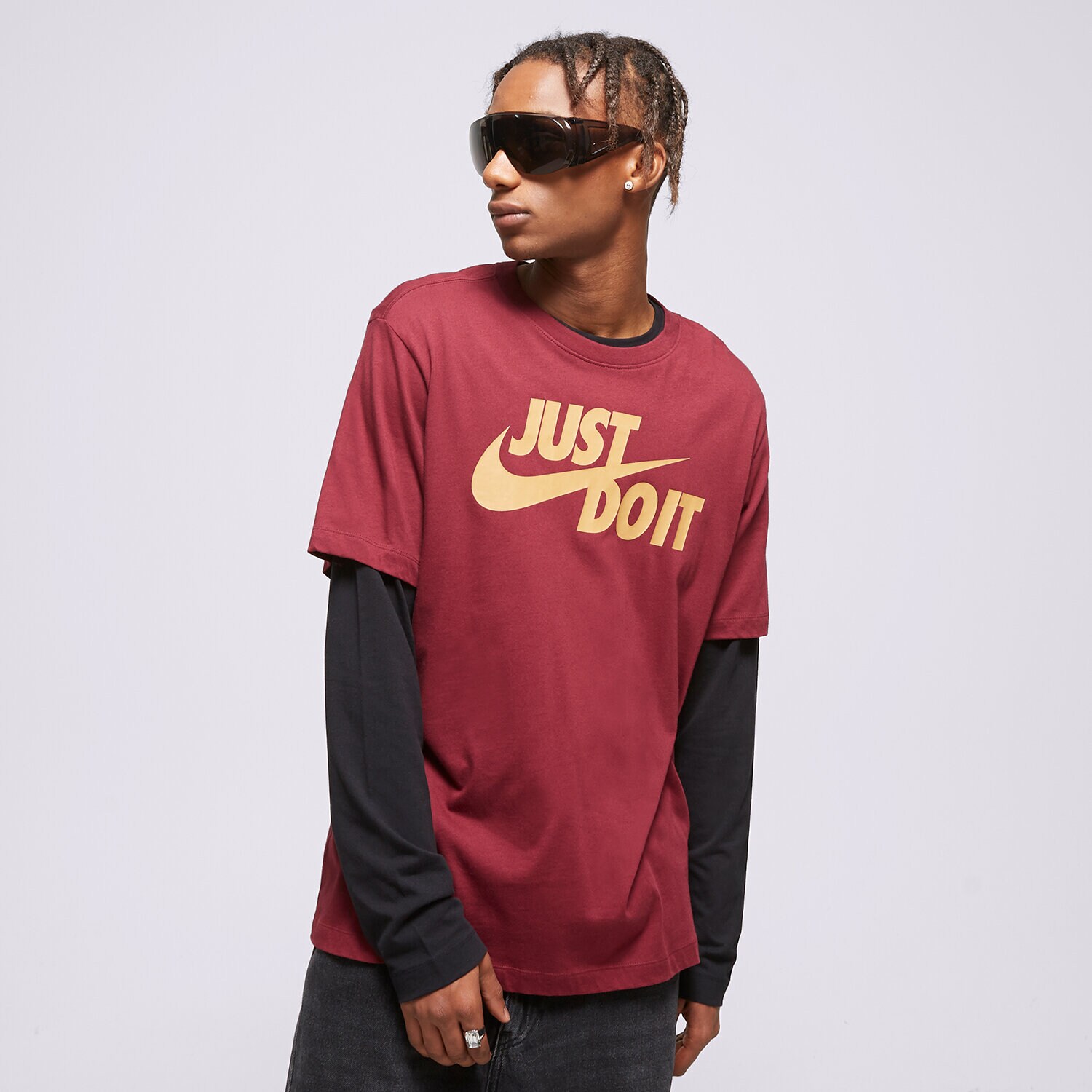 pánské tričko NIKE TRIČKO SPORTSWEAR JDI  AR5006-638 BORDOVÁ