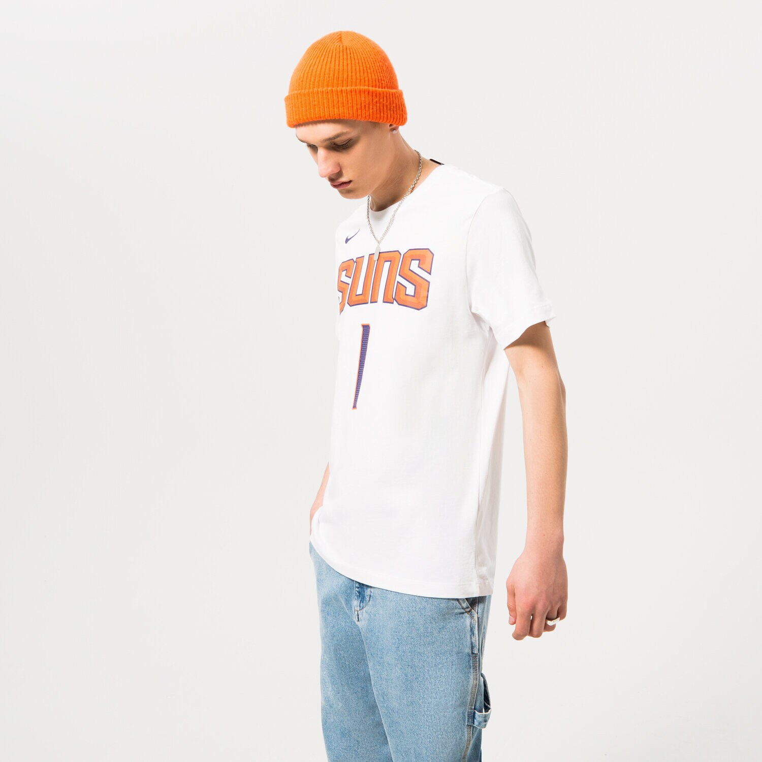pánské tričko NIKE TRIČKO PHOENIX SUNS DR6394-108 BÍLÁ