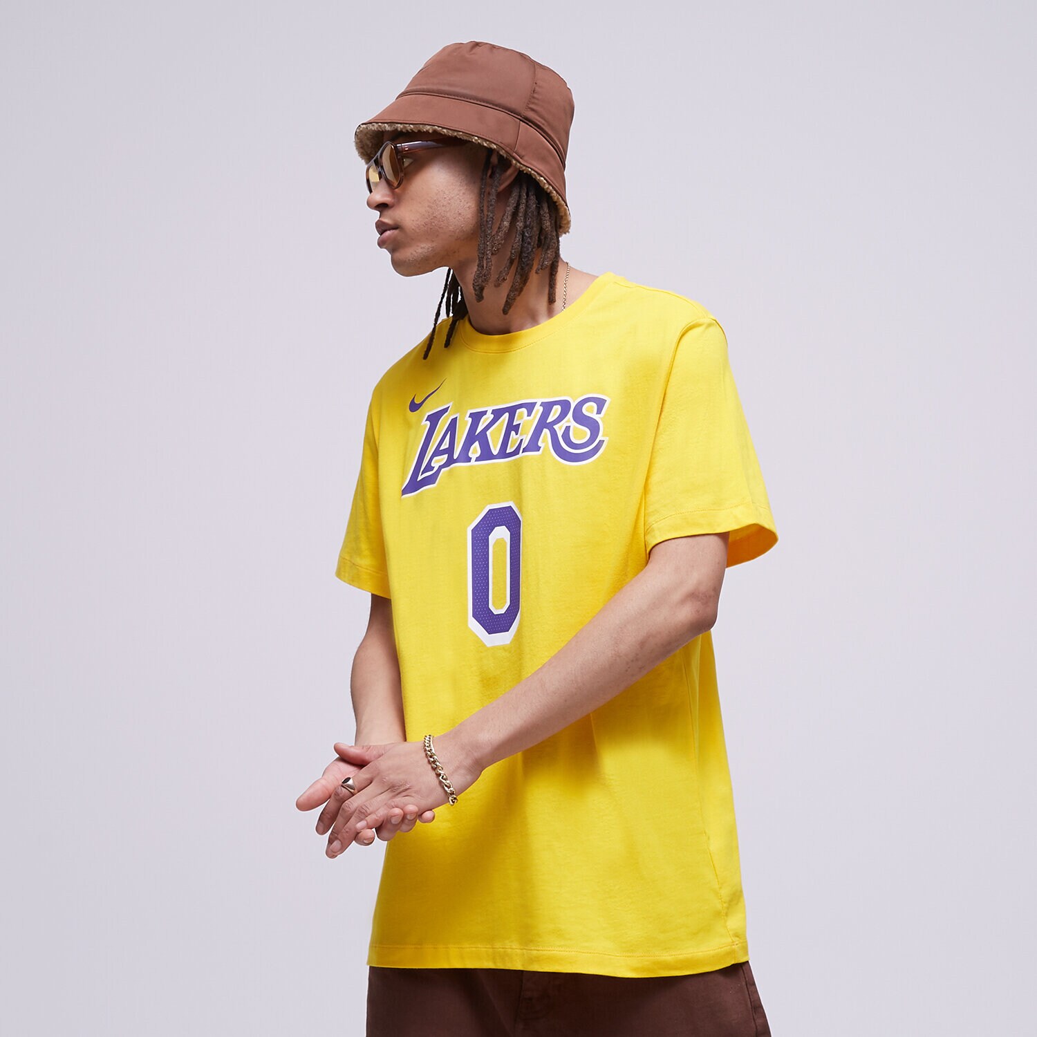 pánské tričko NIKE TRIČKO LOS ANGELES LAKERS DR6380-736 ŽLUTÁ