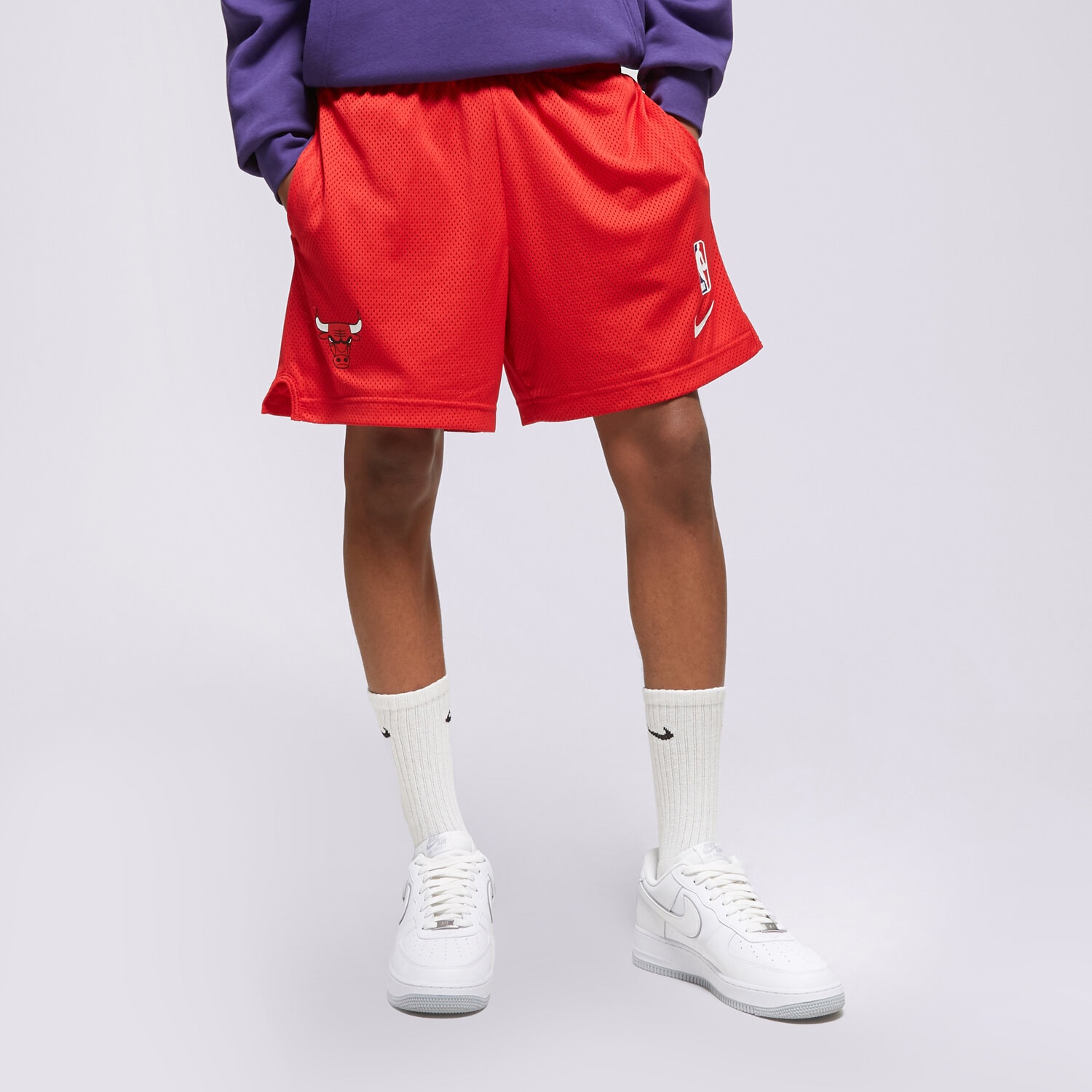 pánské kraťasy NIKE ŠORTKY  CHI M NK PLAYER SHRT NBA DN8228-657 ČERVENÁ