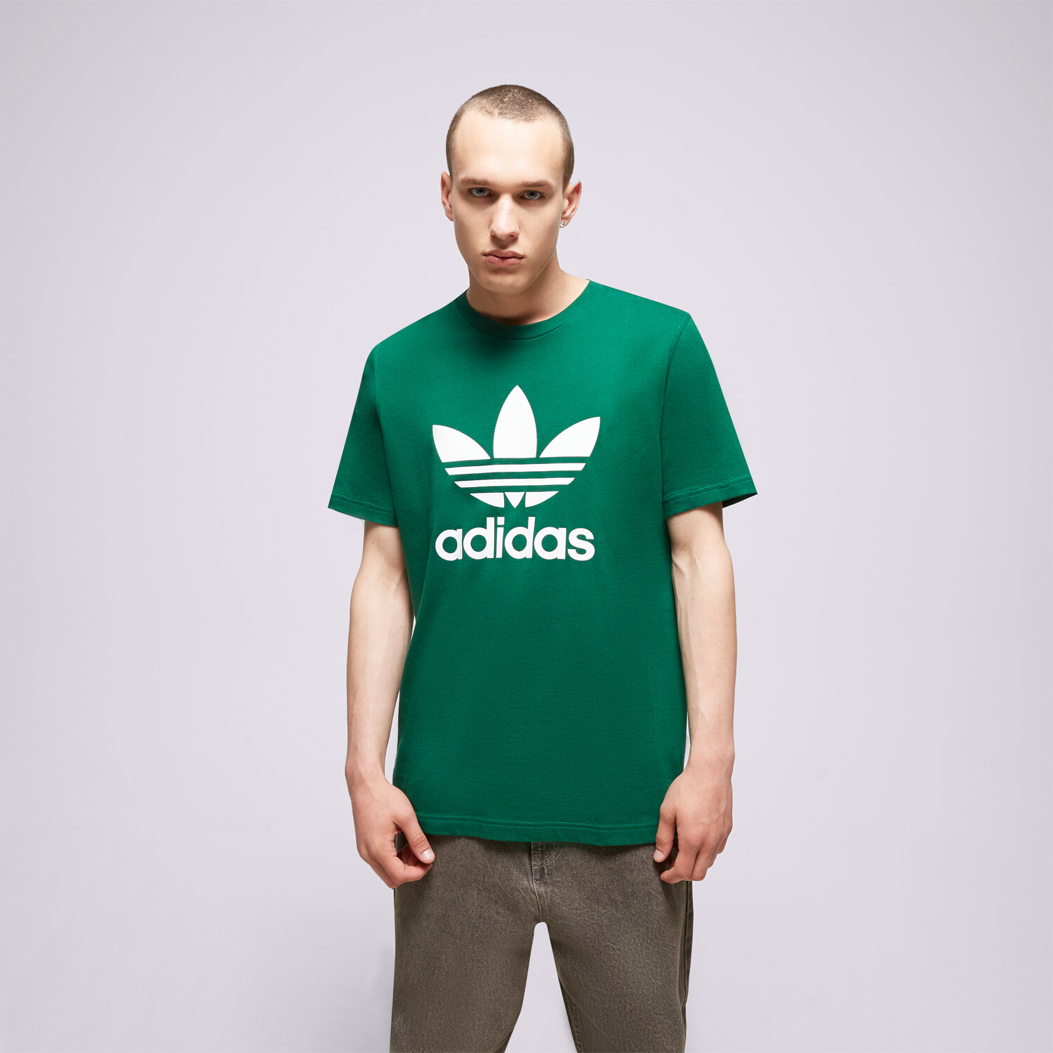 pánské tričko ADIDAS TRIČKO TREFOIL IA4819 ZELENÁ