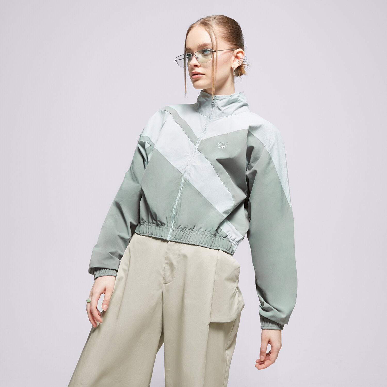 Přechodná bunda dámská (podzimní, jarní) REEBOK BUNDA CL AE FR TT IC0189 ZELENÁ