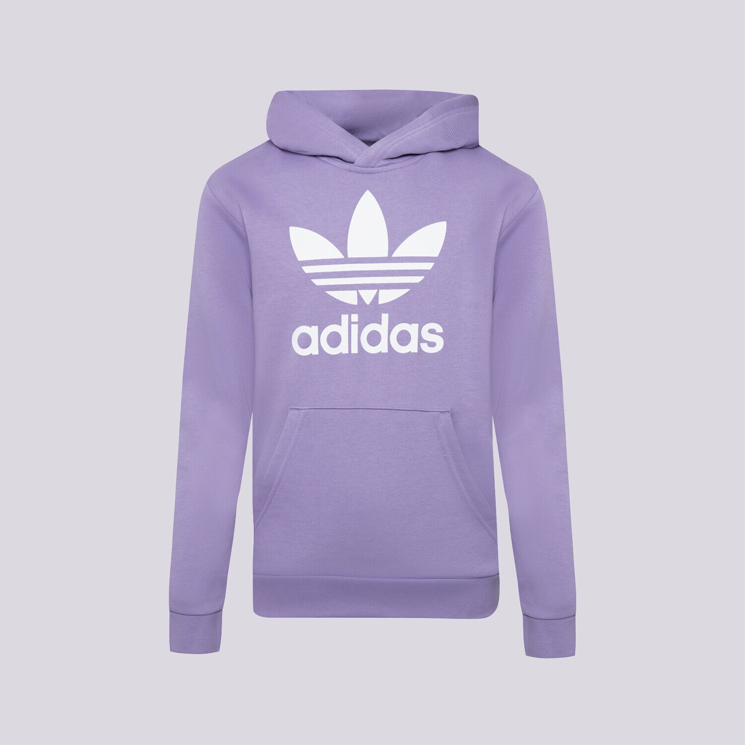 dětská mikina ADIDAS MIKINA S KAPUCÍ TREFOIL HOODIE GIRL IB9983 FIALOVÁ