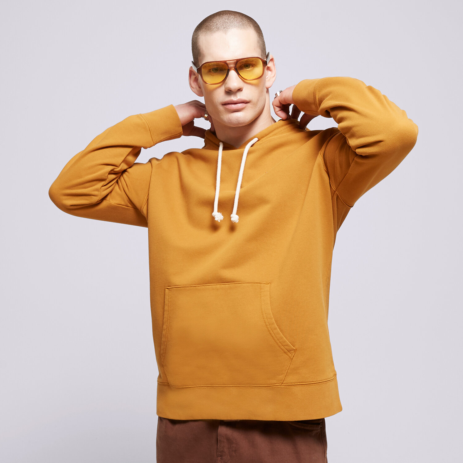 pánská mikina LEVI'S MIKINA S KAPUCÍ NEW ORIGINAL HOODIE 345810025 HNĚDÁ