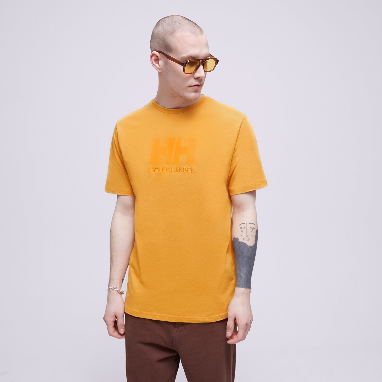 pánské tričko HELLY HANSEN TRIČKO HH LOGO 33979364 ŽLUTÁ