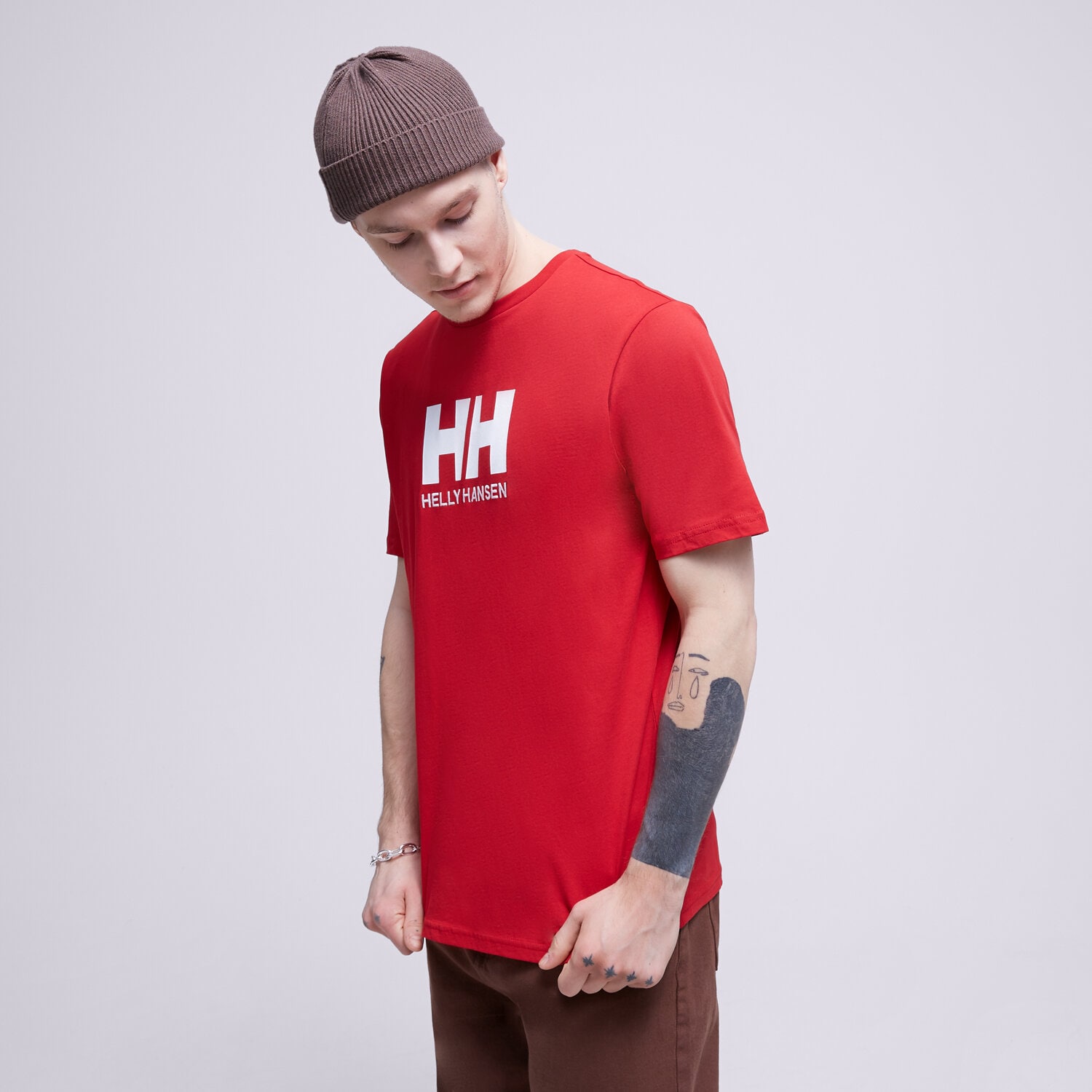 pánské tričko HELLY HANSEN TRIČKO HH LOGO 33979163 ČERVENÁ