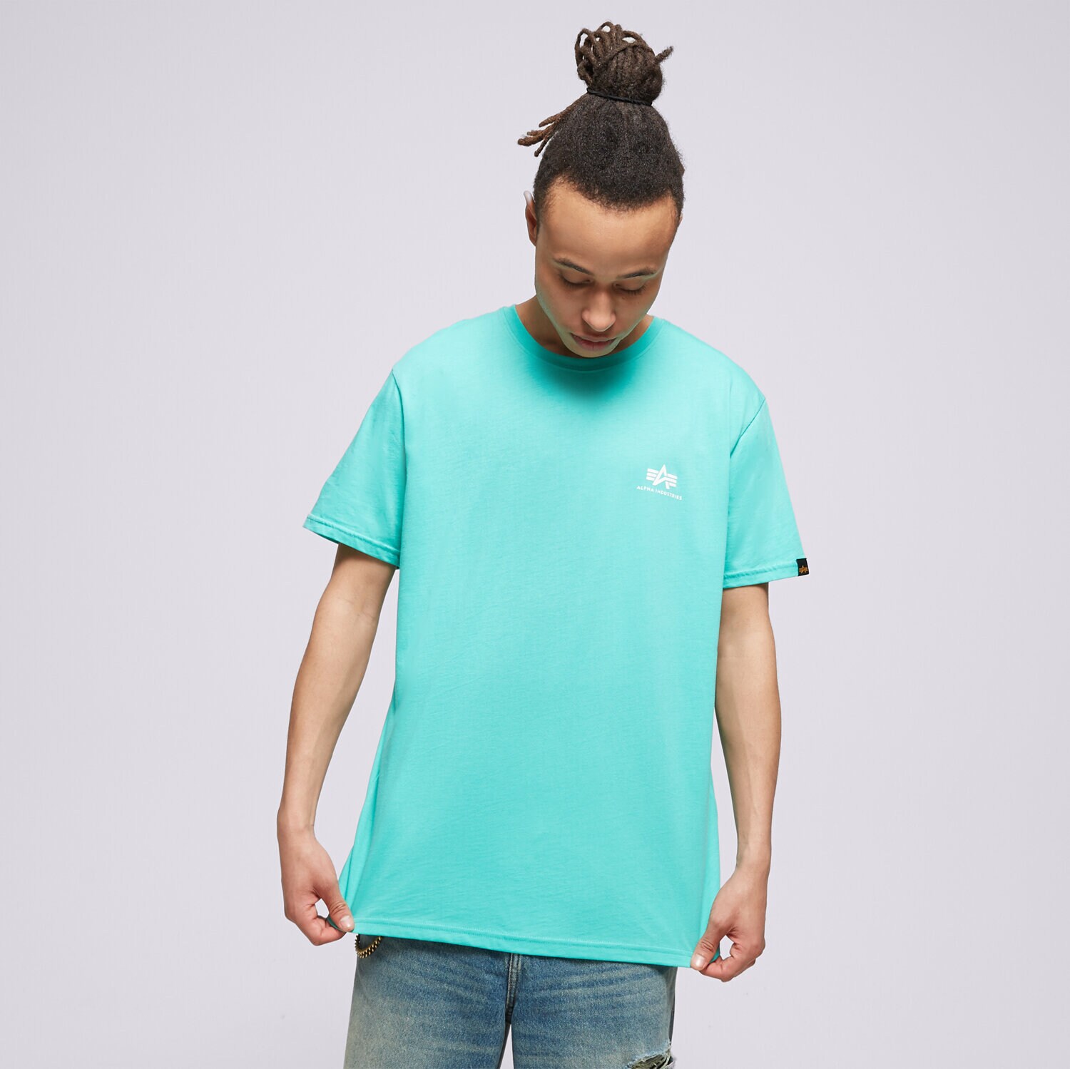 pánské tričko ALPHA INDUSTRIES TRIČKO BASIC T SMALL LOGO 188505676 MODRÁ
