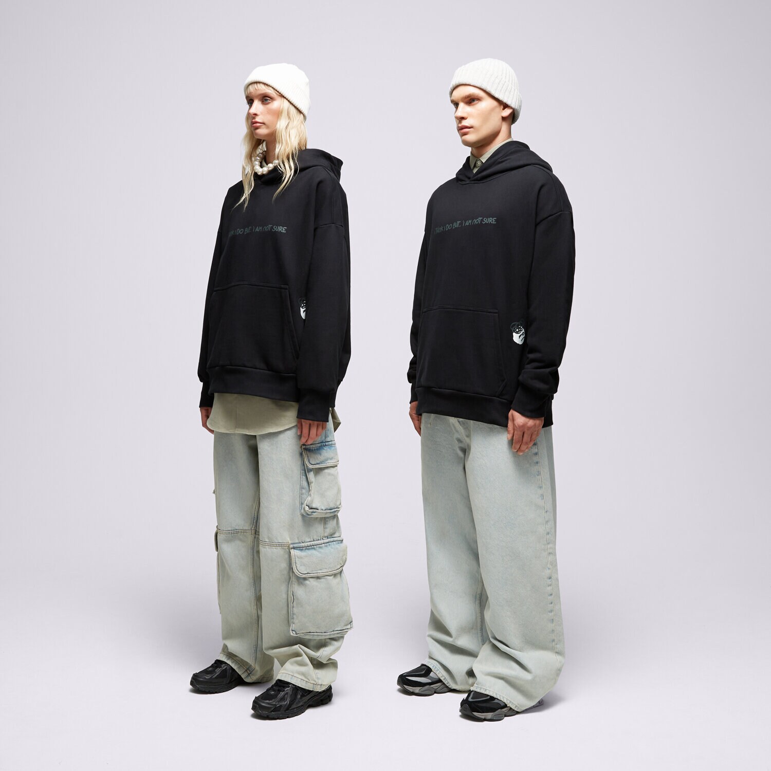 dámská mikina S.NOW JOB SIZEER HOODIE “I THINK I DO” BLACK SI123BLU50002 ČERNÁ