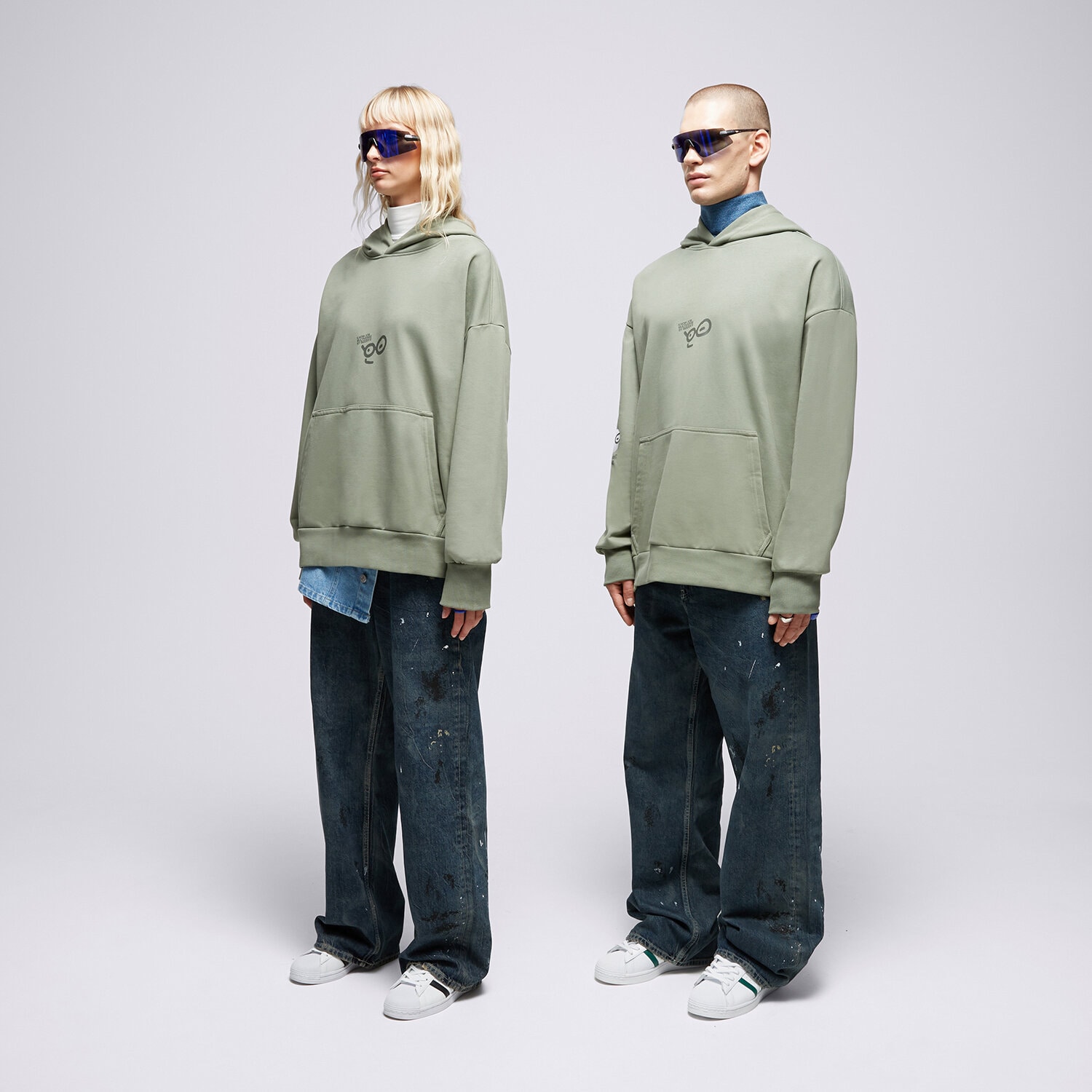 dámská mikina S.NOW JOB SIZEER HOODIE “POV” OLIVE SI123BLU50003 ZELENÁ