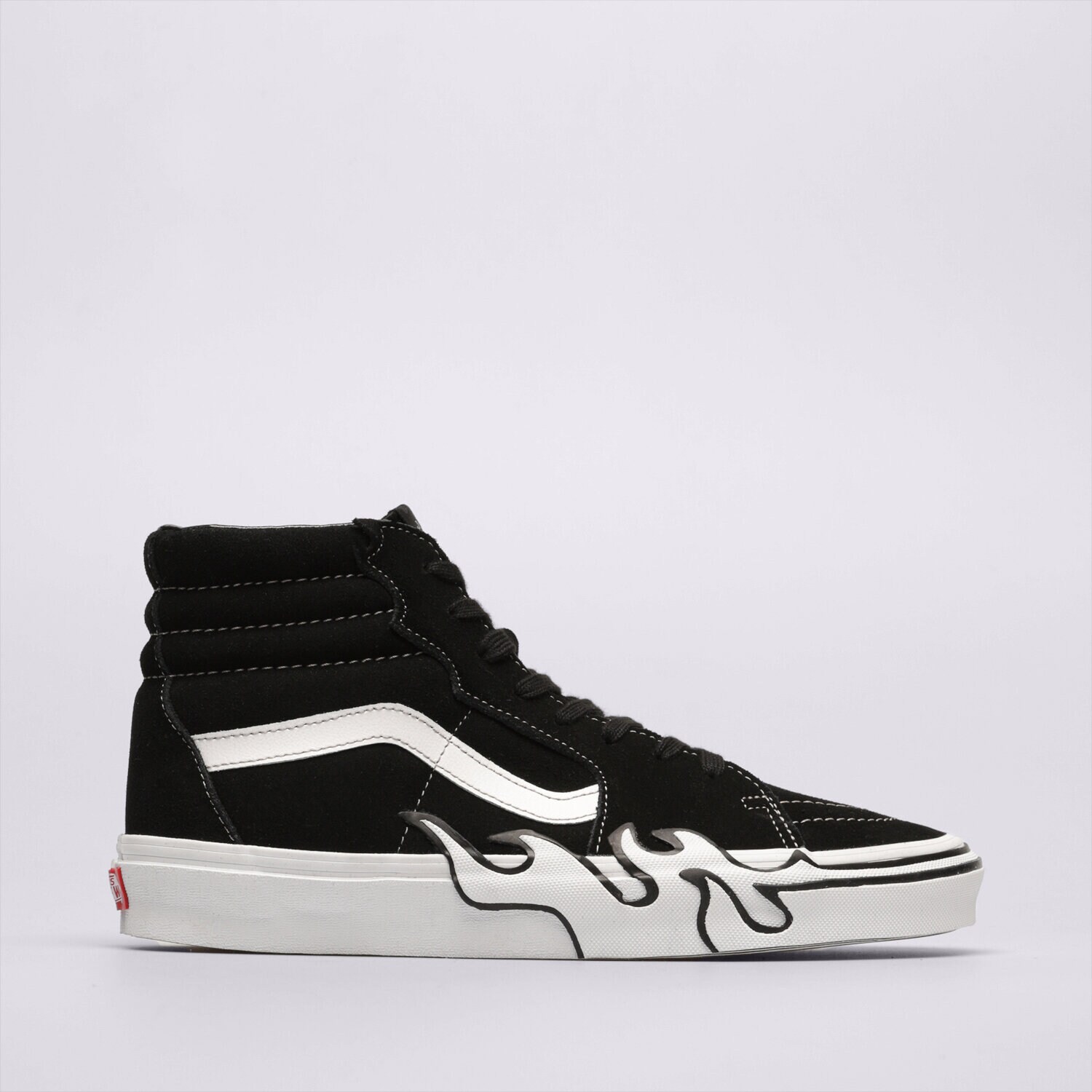 pánské skate boty (skateboardové) VANS SK8-HI FLAME VN0005UJBZW1 ČERNÁ