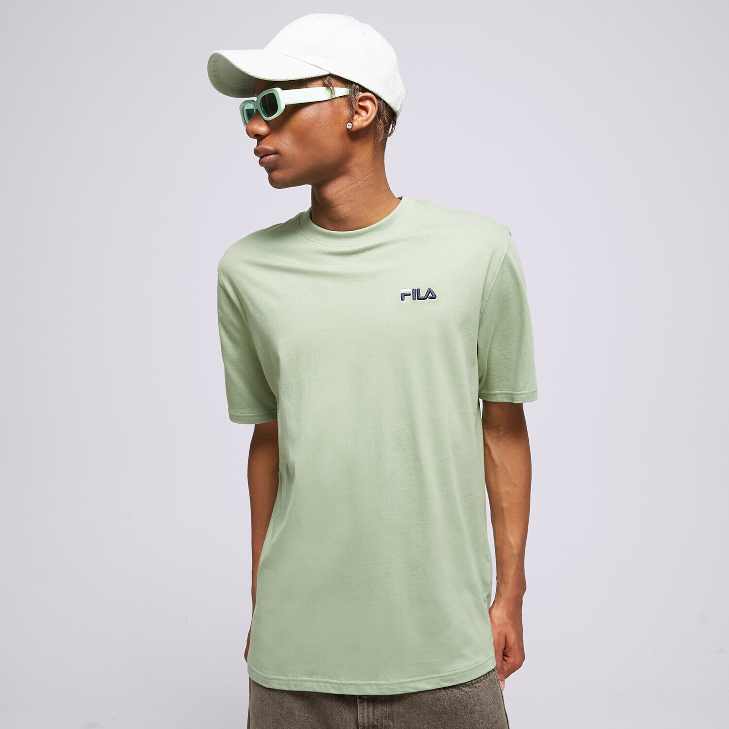 pánské tričko FILA TRIČKO DRINGO SS23SPM229627 ZELENÁ