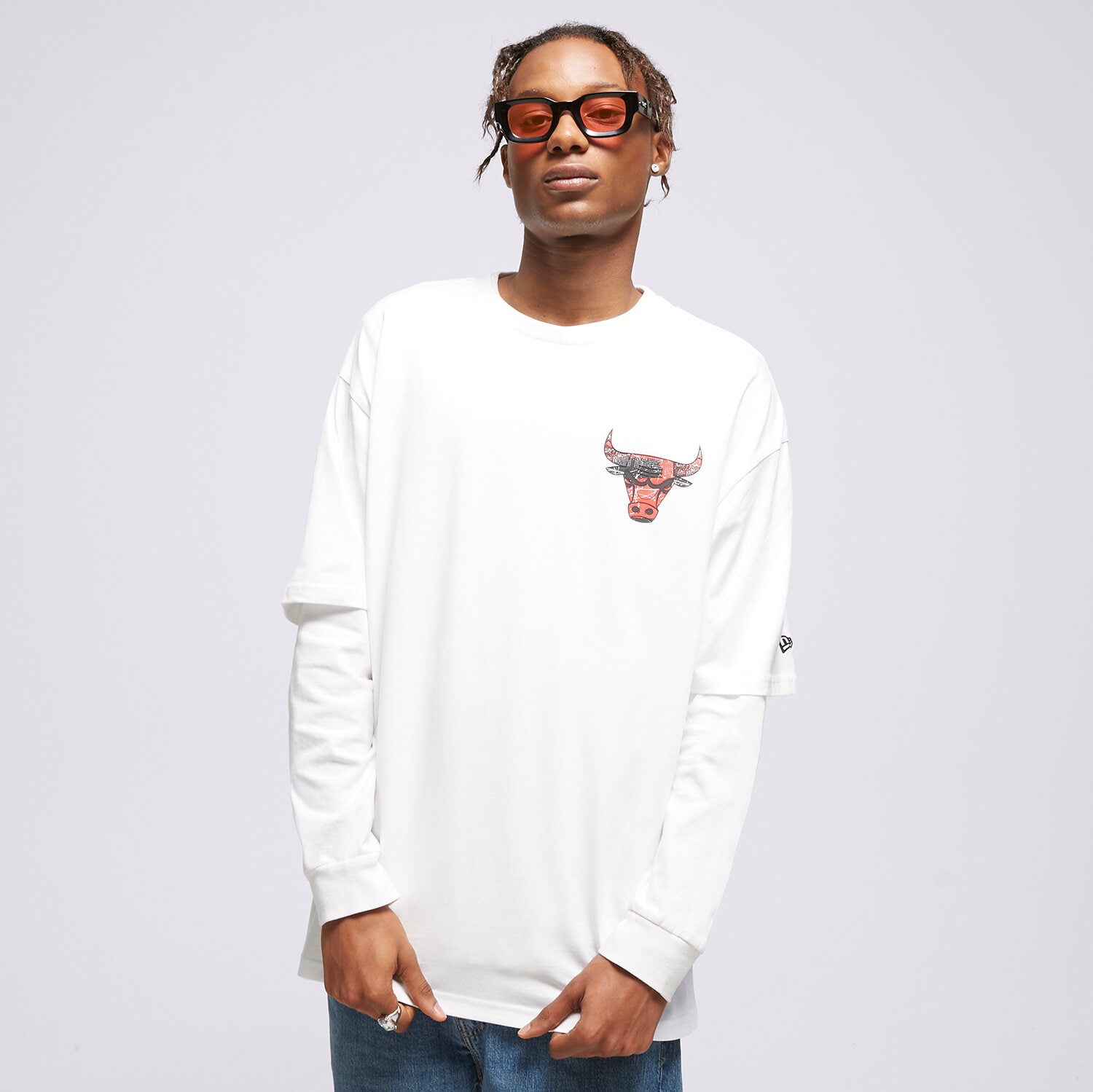 pánské tričko NEW ERA TRIČKO INFILL TEAM LOGO OS BULLS CHICAGO BULLS 60332136 BÍLÁ