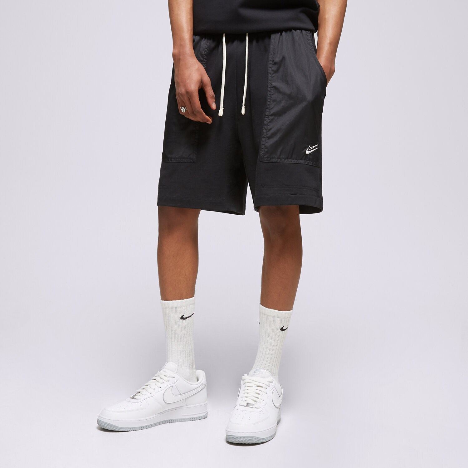 pánské kraťasy NIKE ŠORTKY  KD M NK FLEECE 8IN NBA DX0203-010 ČERNÁ