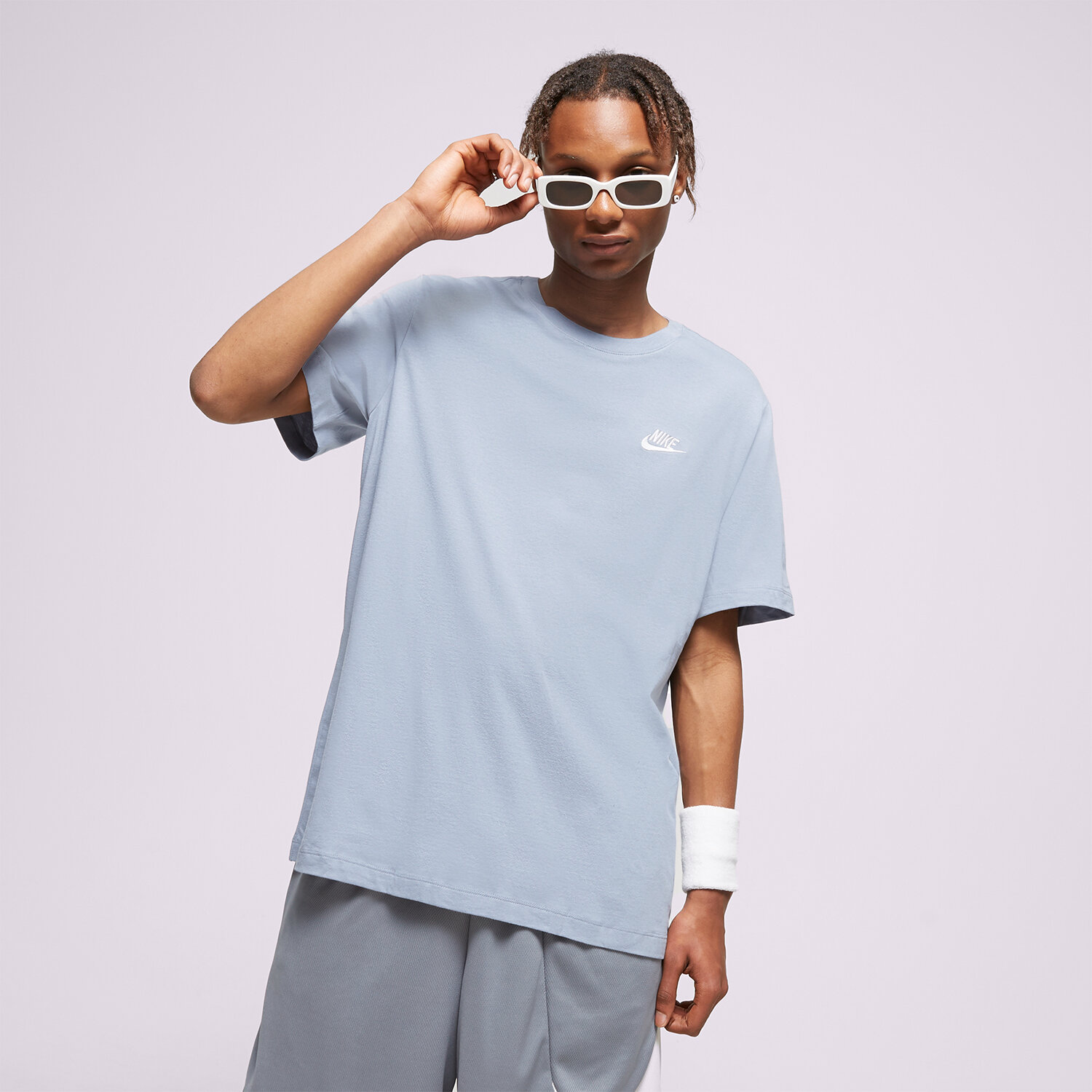 pánské tričko NIKE TRIČKO SPORTSWEAR CLUB AR4997-493 MODRÁ