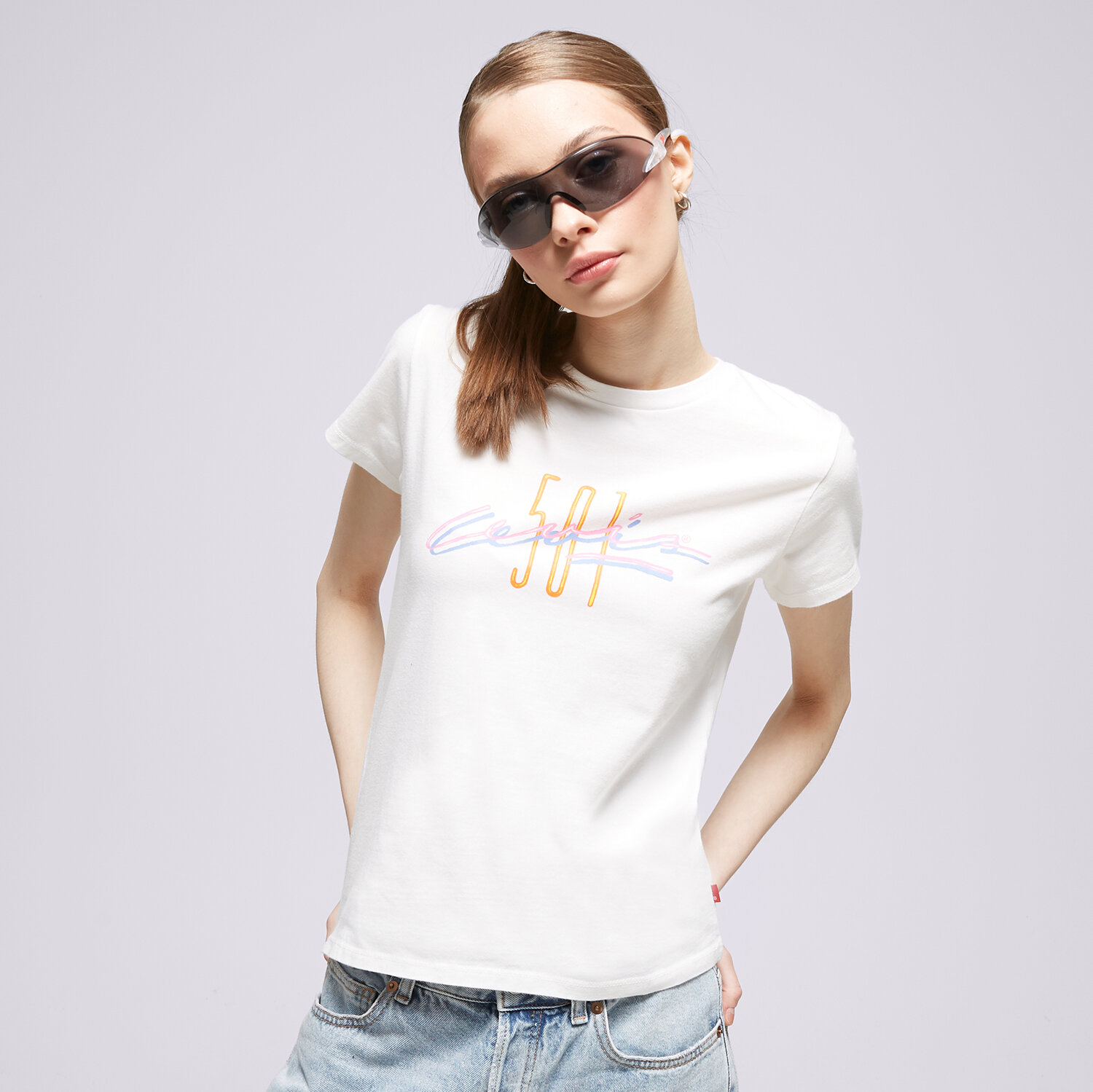 dámské tričko LEVI'S TRIČKO GRAPHIC AUTHENTIC 501 ANNIVERSARY A6126-0019 VÍCEBAREVNÁ