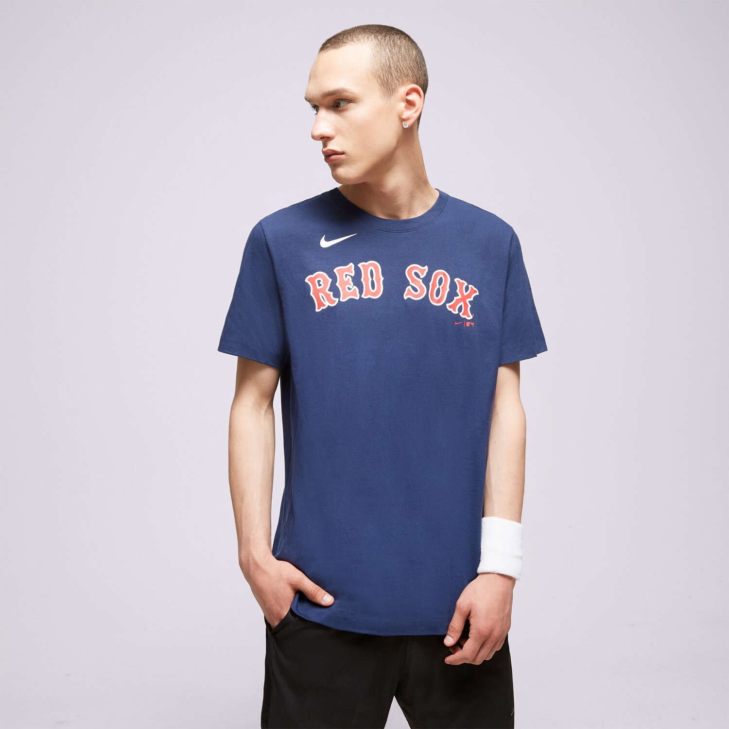 pánské tričko NIKE TRIČKO BOSTON RED SOX MLB N199-44B-BQ-M3X TMAVOMODRÁ