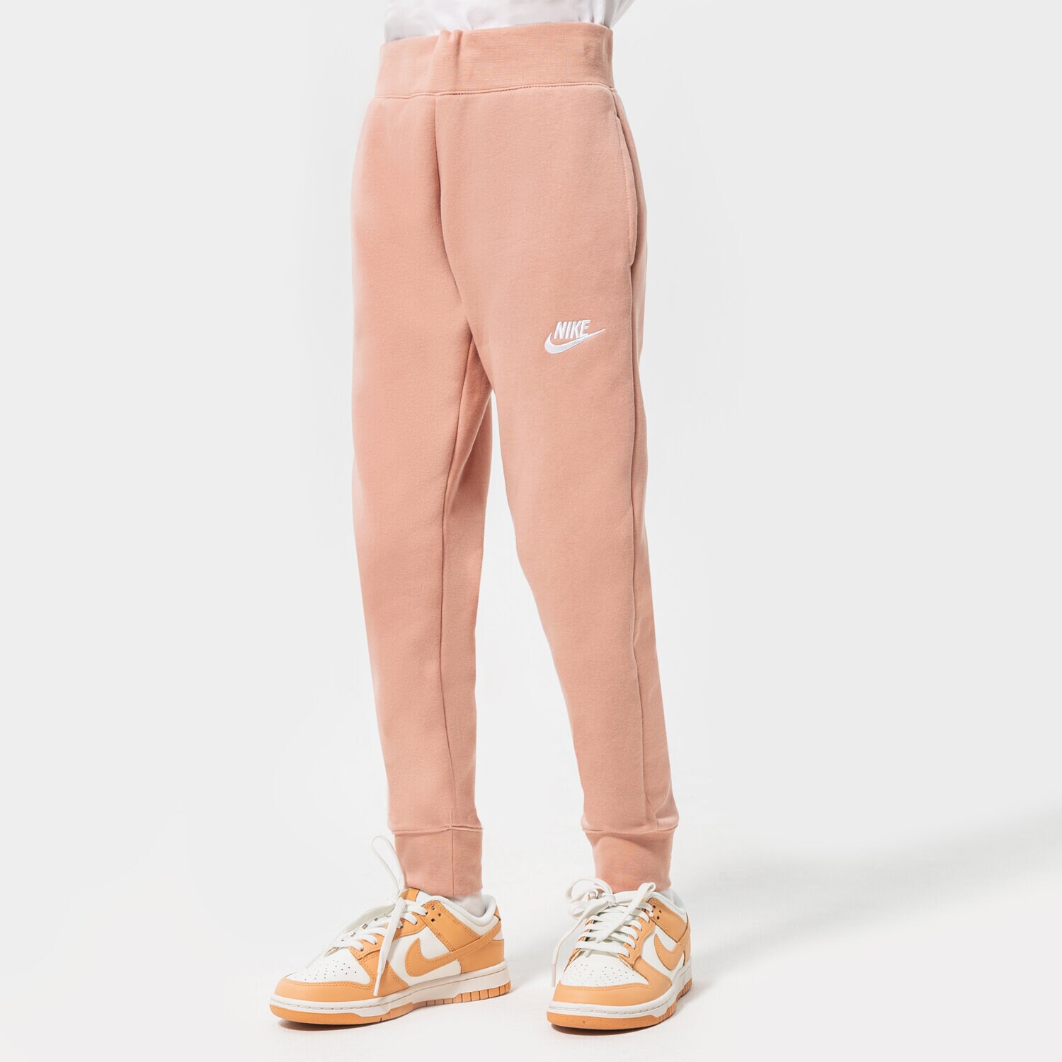 dětské kalhoty NIKE KALHOTY  NIKE SPORTSWEAR CLUB FLEECE GIRL DC7207-609 RŮŽOVÁ
