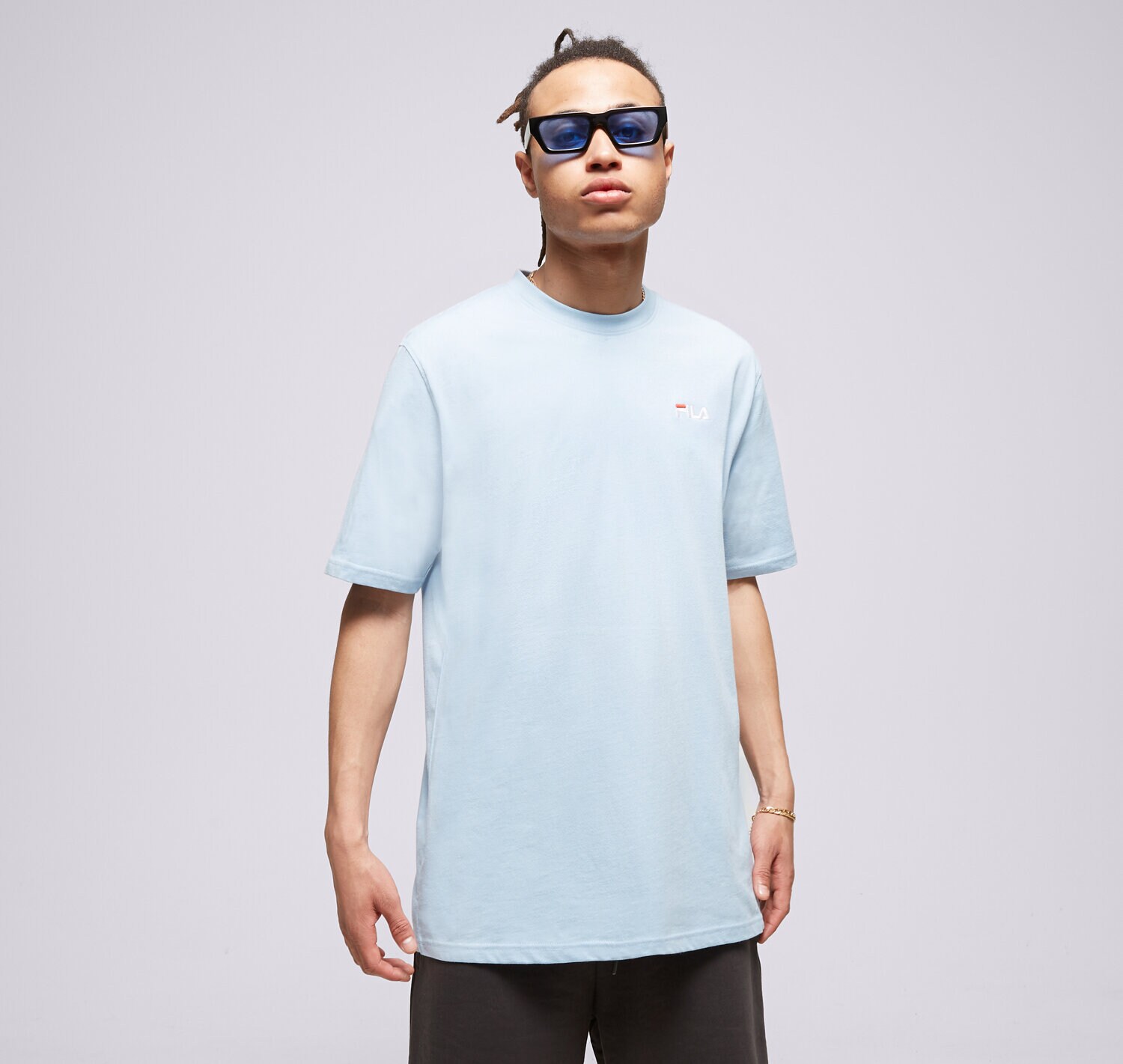 pánské tričko FILA TRIČKO DRINGO SS23SPM229509 MODRÁ