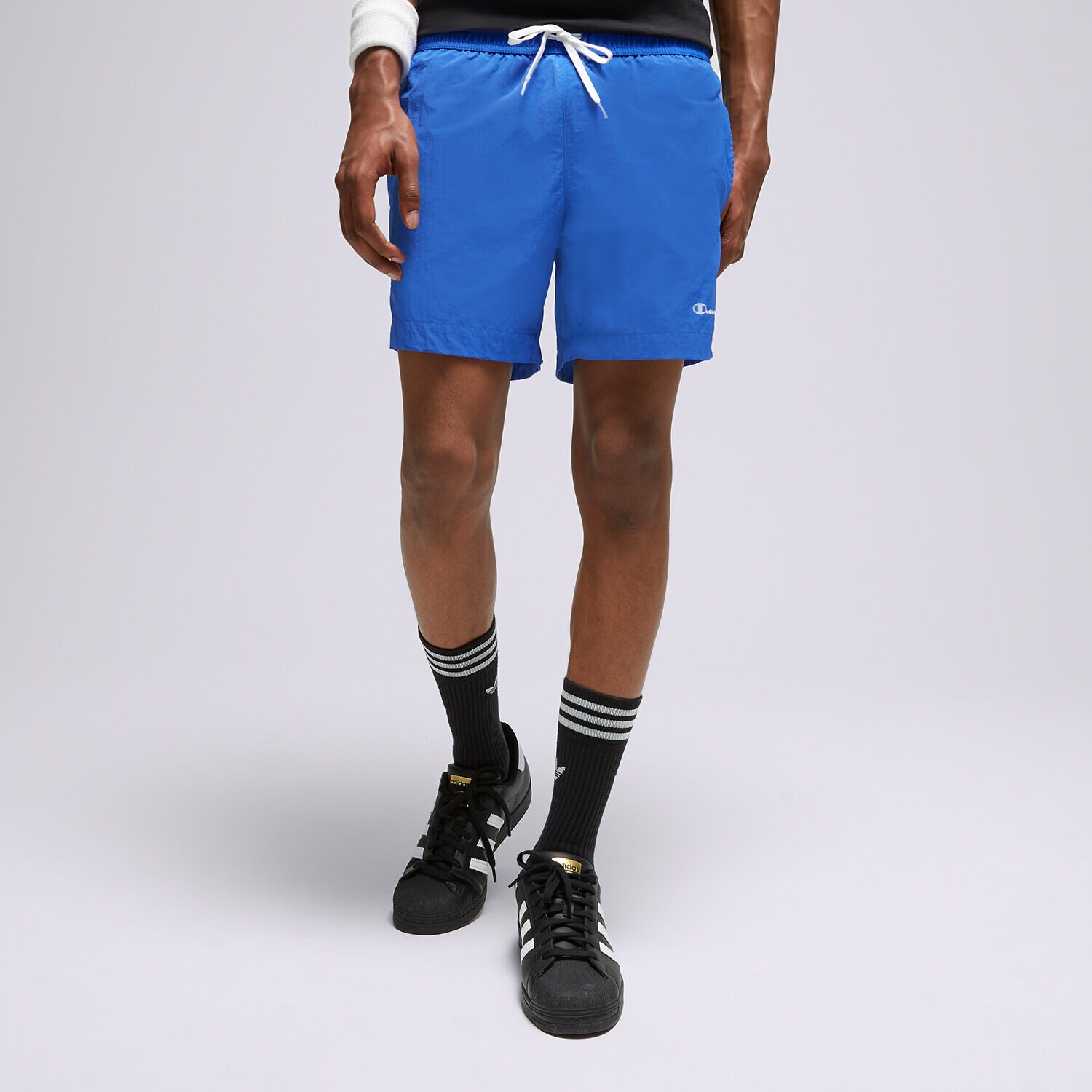 pánské kraťasy CHAMPION ŠORTKY  BEACHSHORT 216069BS071 MODRÁ