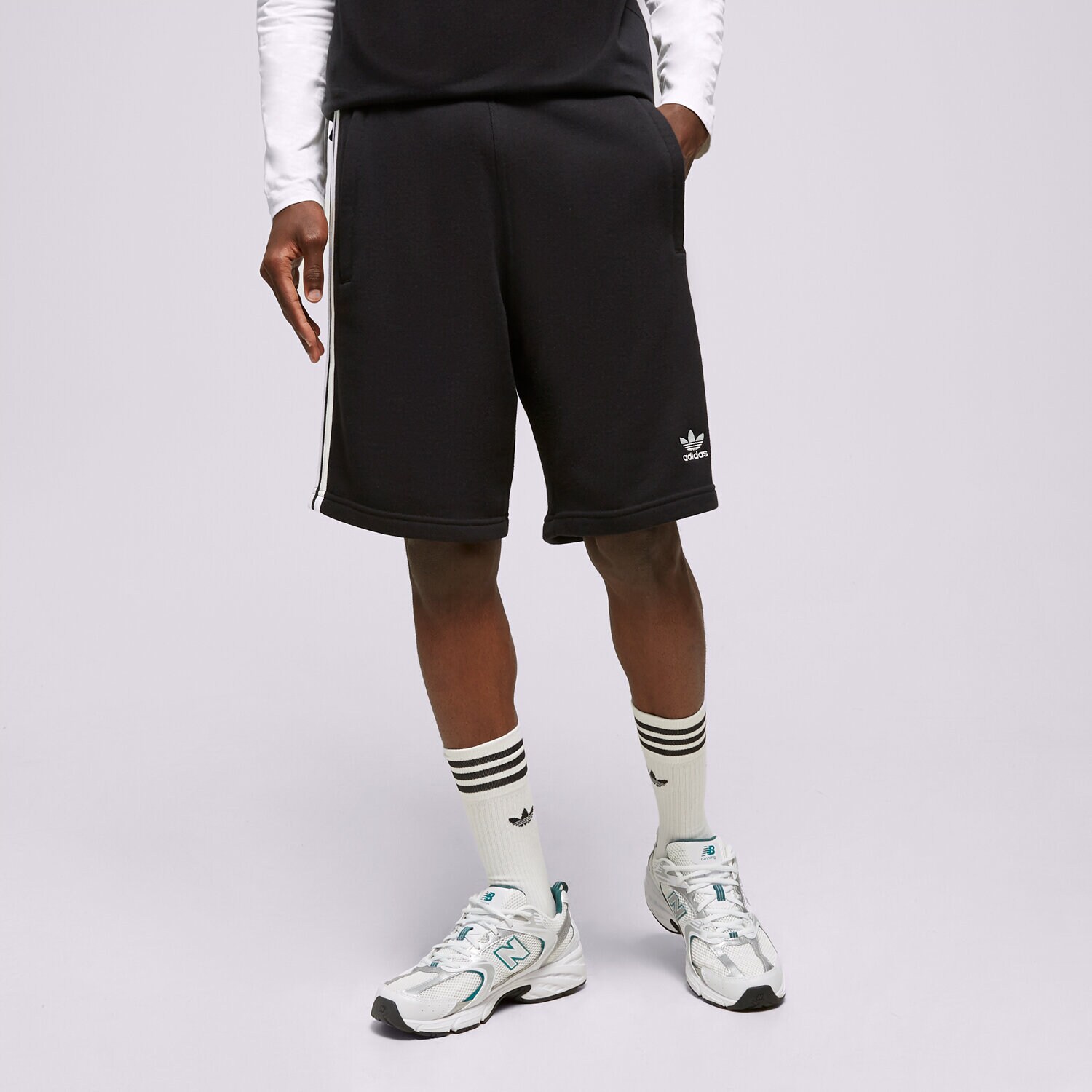 pánské kraťasy ADIDAS ŠORTKY  3-STRIPE SHORT IA6351 ČERNÁ