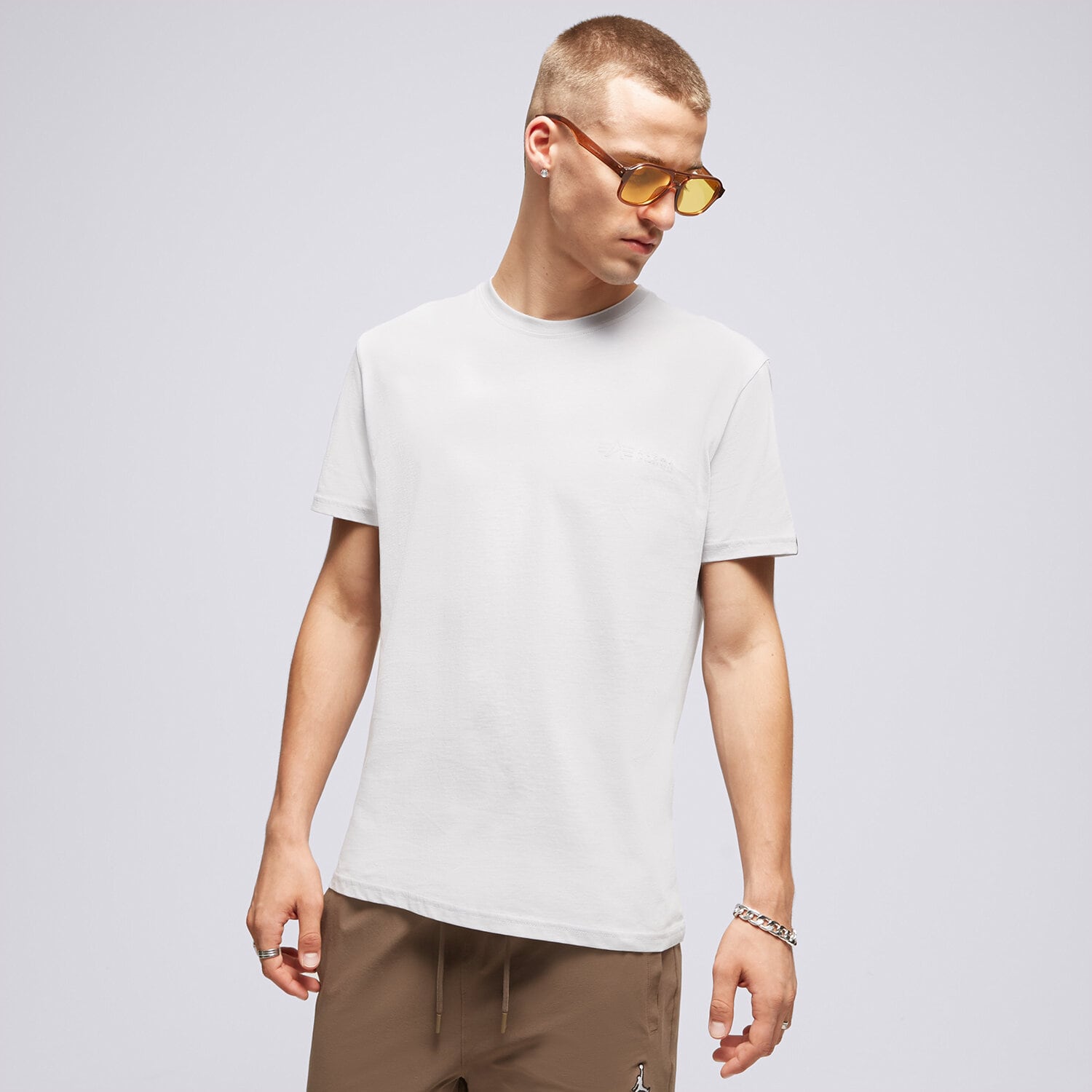 pánské tričko ALPHA INDUSTRIES TRIČKO AIR FORCE 138505666 BÍLÁ