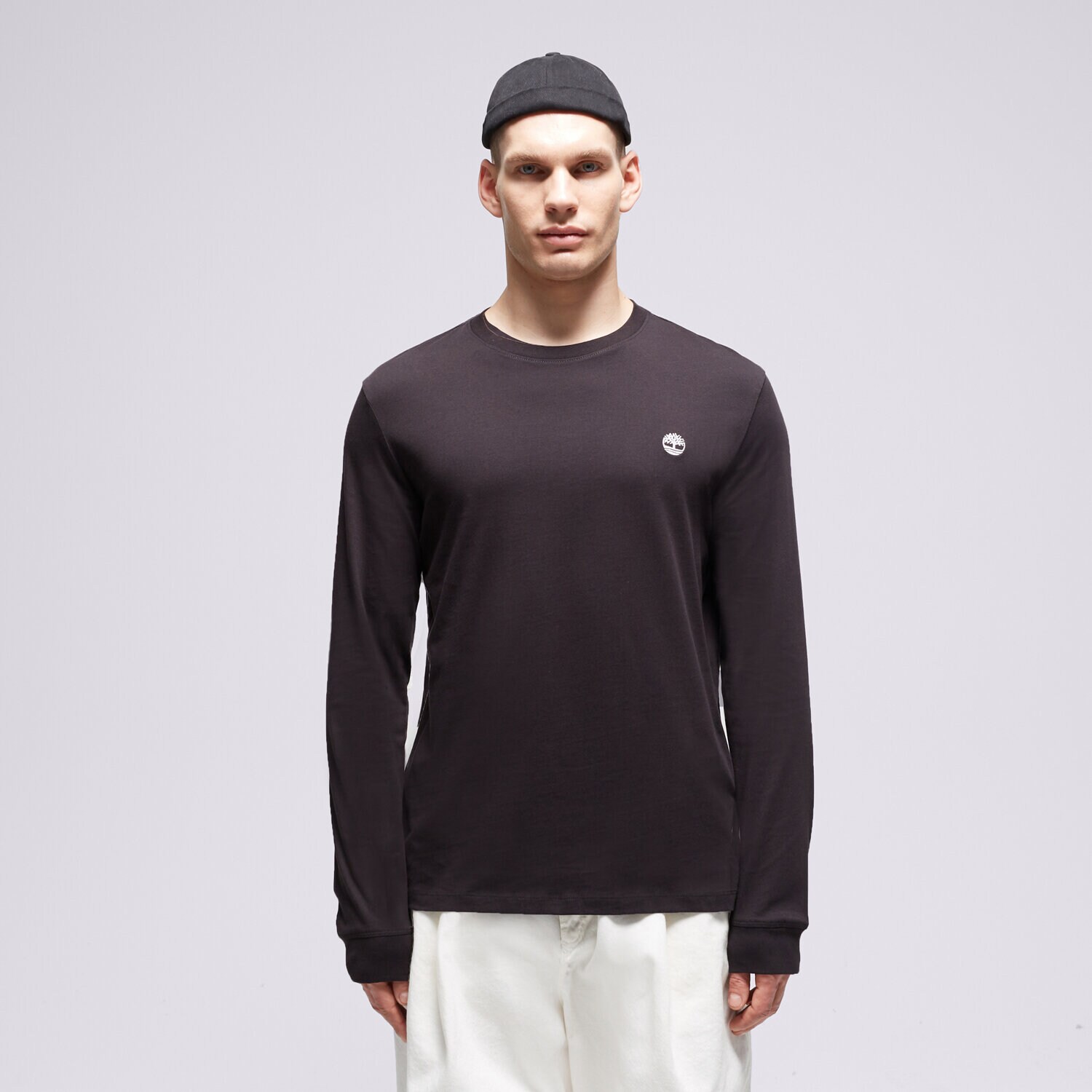 pánské tričko TIMBERLAND TRIČKO LS DUNSTAN RIVER JERSEY CREW TEE SLIM TB0A2BQ30011 ČERNÁ