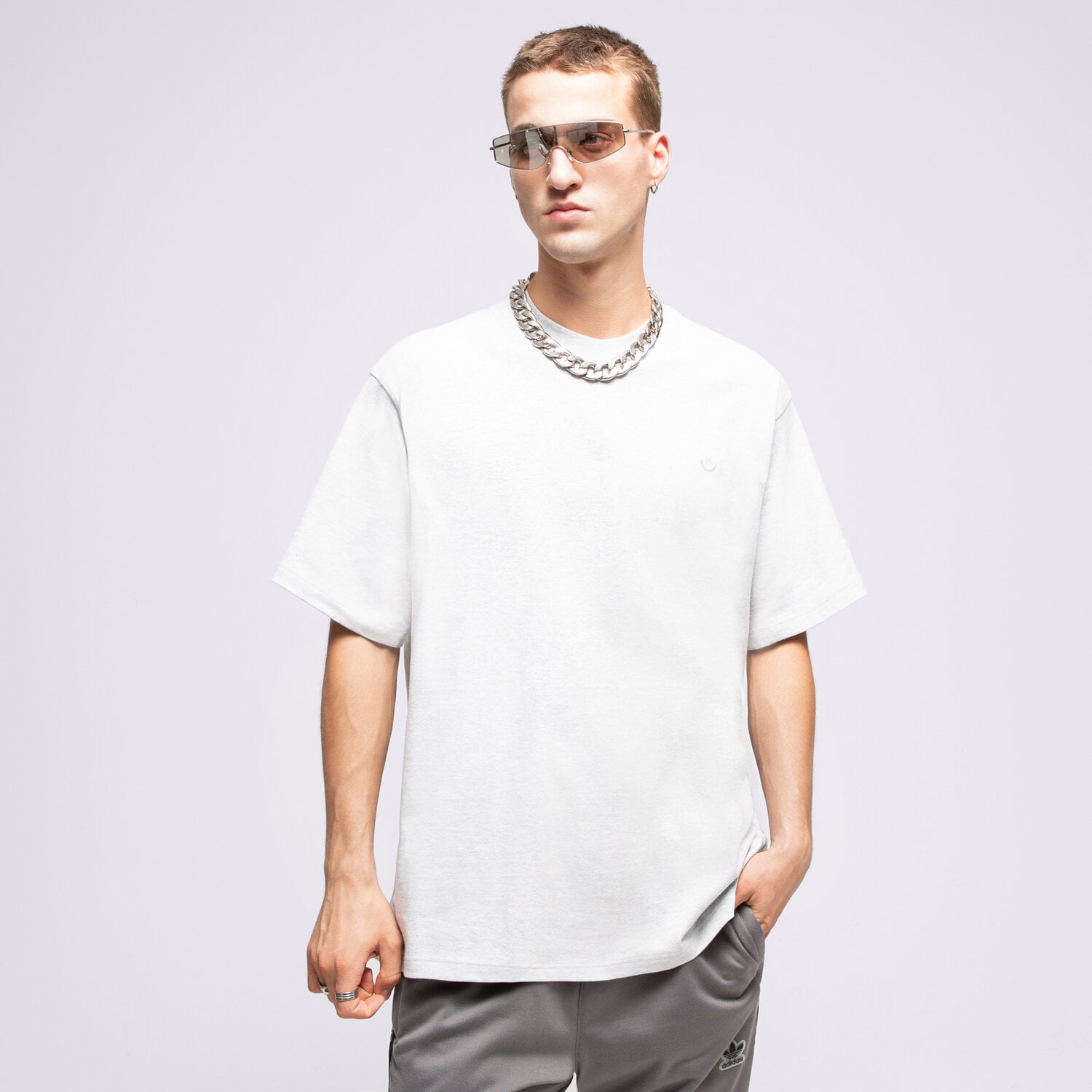 pánské tričko ADIDAS TRIČKO C TEE IB9473 ŠEDÁ