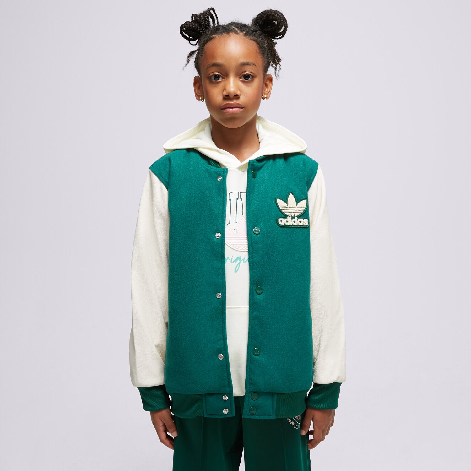 dětské tričko ADIDAS BUNDA VRCT JACKET U IJ9776 ZELENÁ
