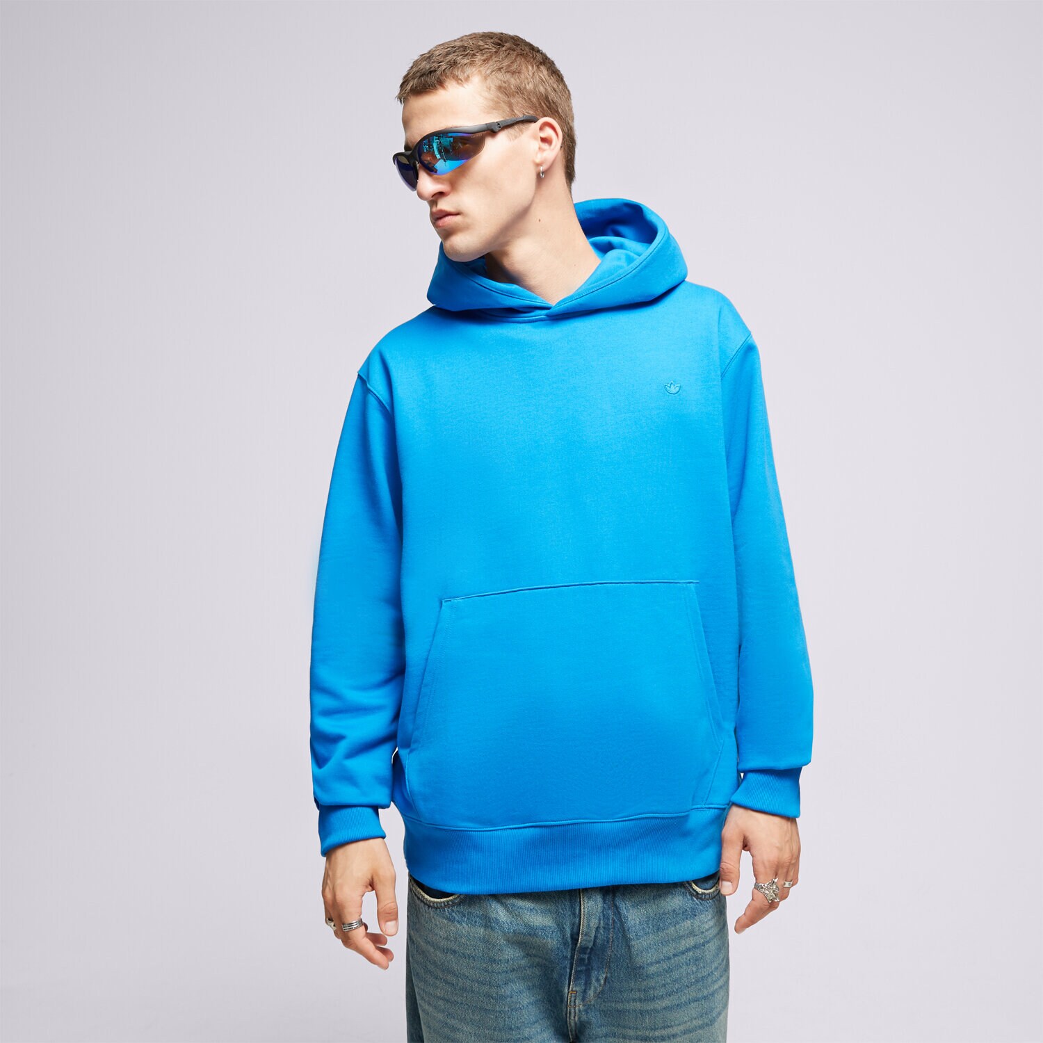 pánská mikina ADIDAS MIKINA S KAPUCÍ C IM2117 MODRÁ